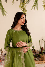 Amaya 3Pc - Embroidered Lawn Dress - BATIK
