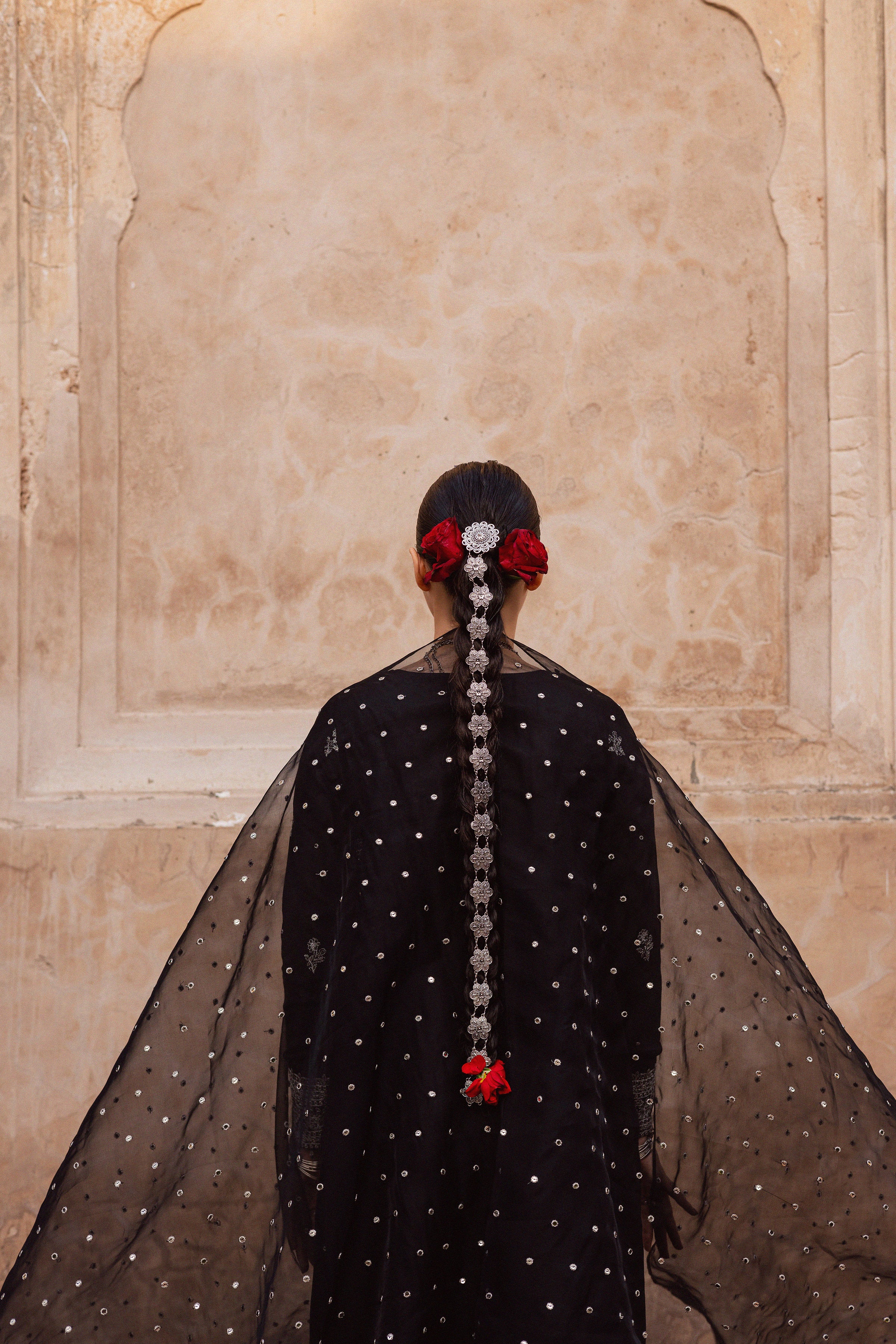 Arbish 3Pc - Festive Luxe Pret BATIKLuxePRET BATIK XS / Black / Raw Silk-S / Black / Raw Silk-M / Black / Raw Silk-L / Black / Raw Silk-XL / Black / Raw Silk