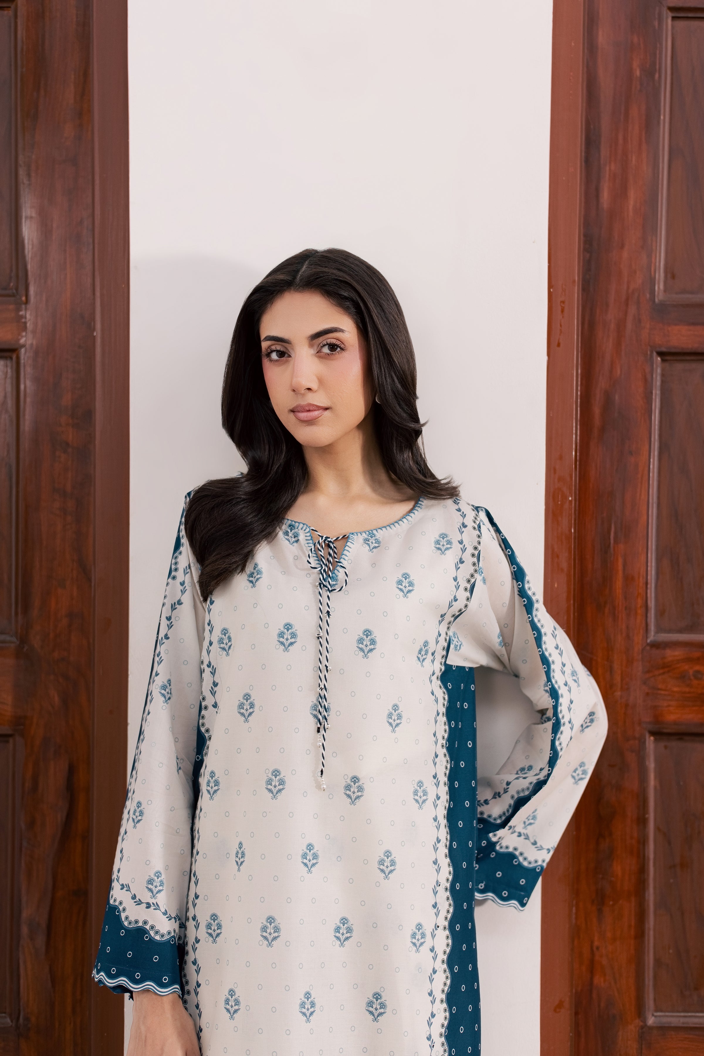 Aura 2Pc - Printed Lawn Dress BATIKSS26 BATIK XS / Off White / Lawn-S / Off White / Lawn-M / Off White / Lawn-L / Off White / Lawn-XL / Off White / Lawn