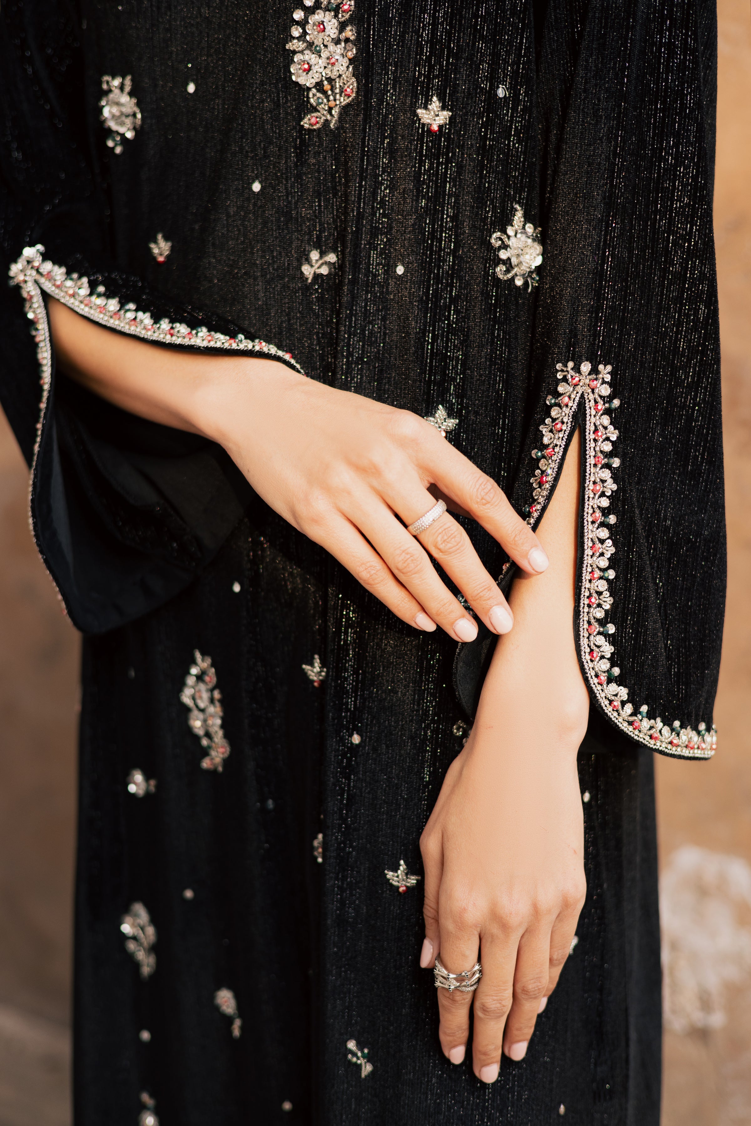 Ava 2Pc - Velvet Formal Dress BATIKstudio BATIK S / Black / Velvet-M / Black / Velvet-L / Black / Velvet