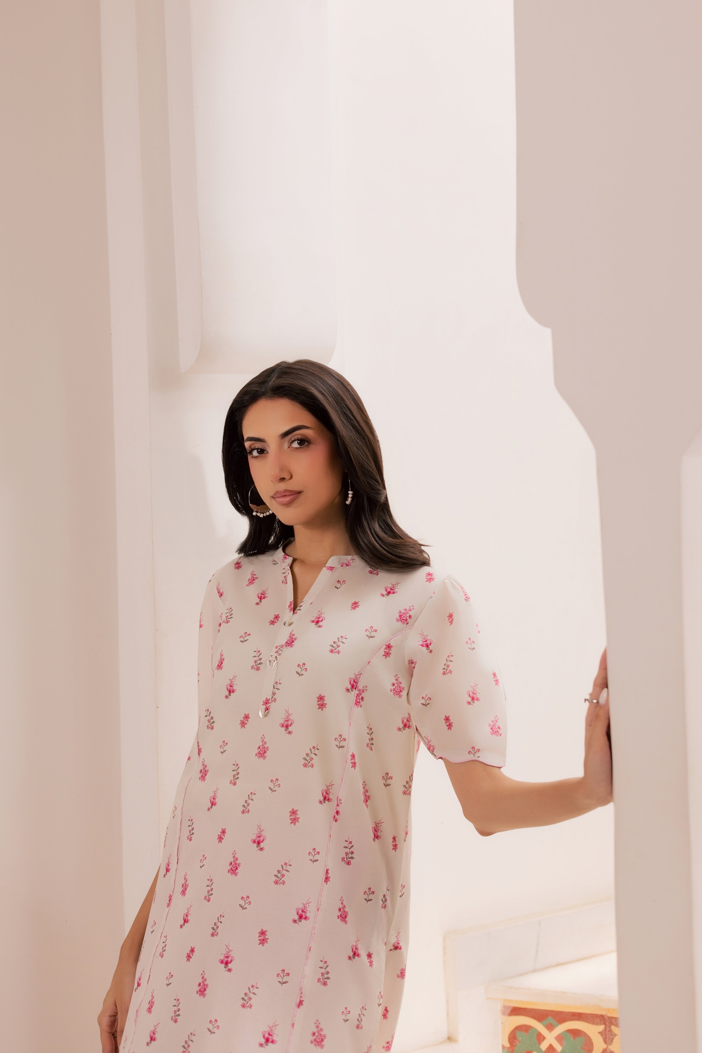 Biscoff 2Pc - Printed Lawn Dress BATIKSS26 BATIK XS / Off White / Lawn-S / Off White / Lawn-M / Off White / Lawn-L / Off White / Lawn-XL / Off White / Lawn