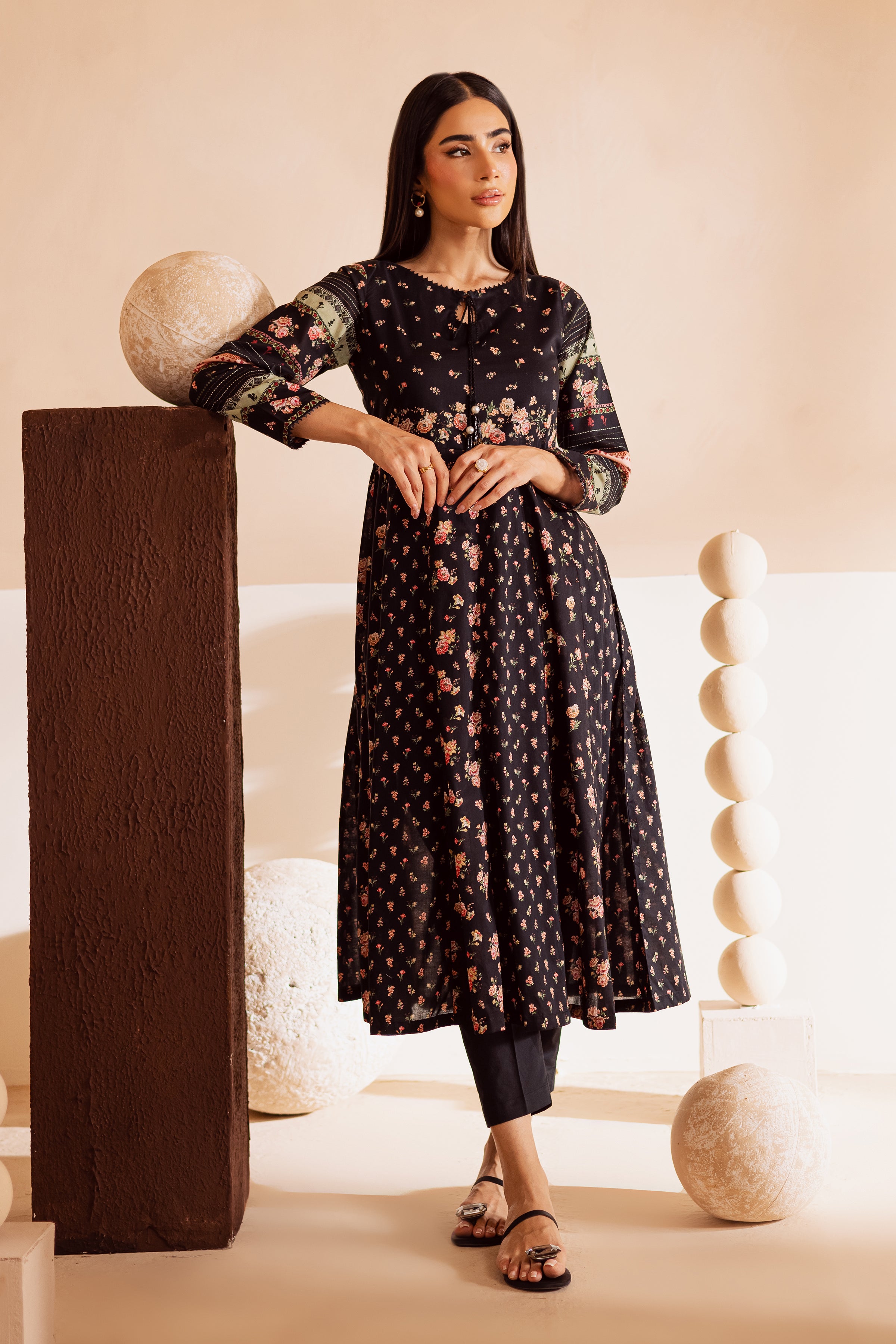 white christmas dresses Buy Black Lawn Dress for Women Online – Nameera by Farooq