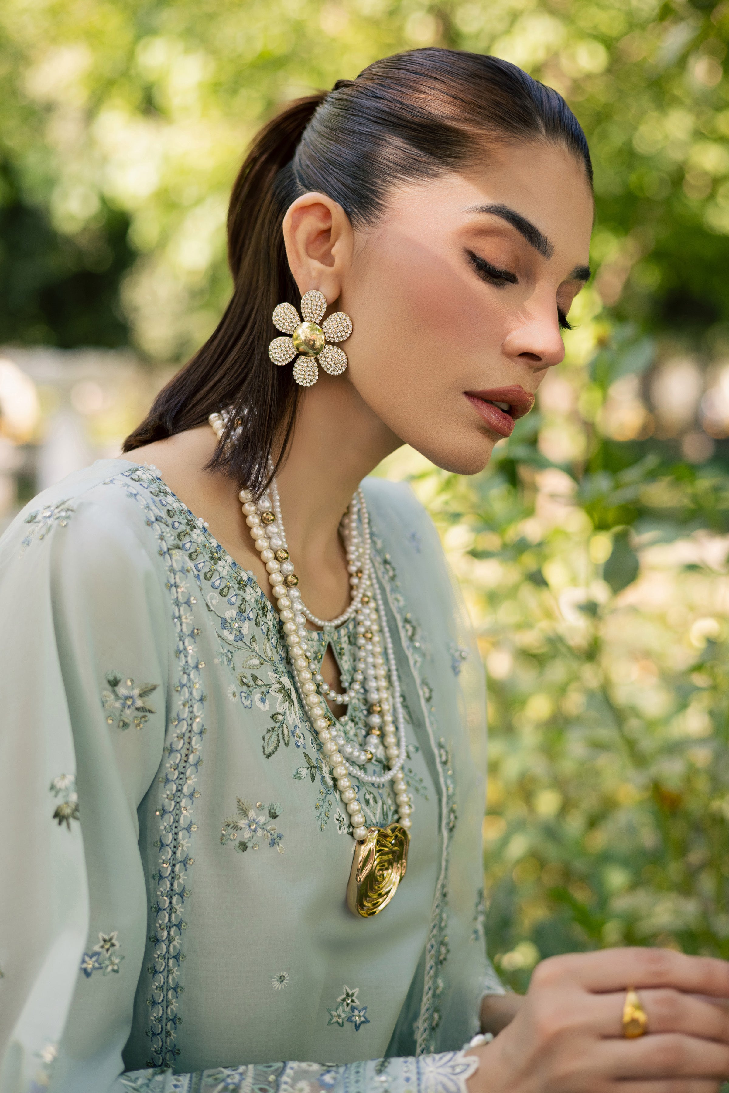 Blue Petra 3Pc - Festive Embroidered Lawn BATIKSS26 BATIK XS / Blue / Pima Lawn-S / Blue / Pima Lawn-M / Blue / Pima Lawn-L / Blue / Pima Lawn-XL / Blue / Pima Lawn