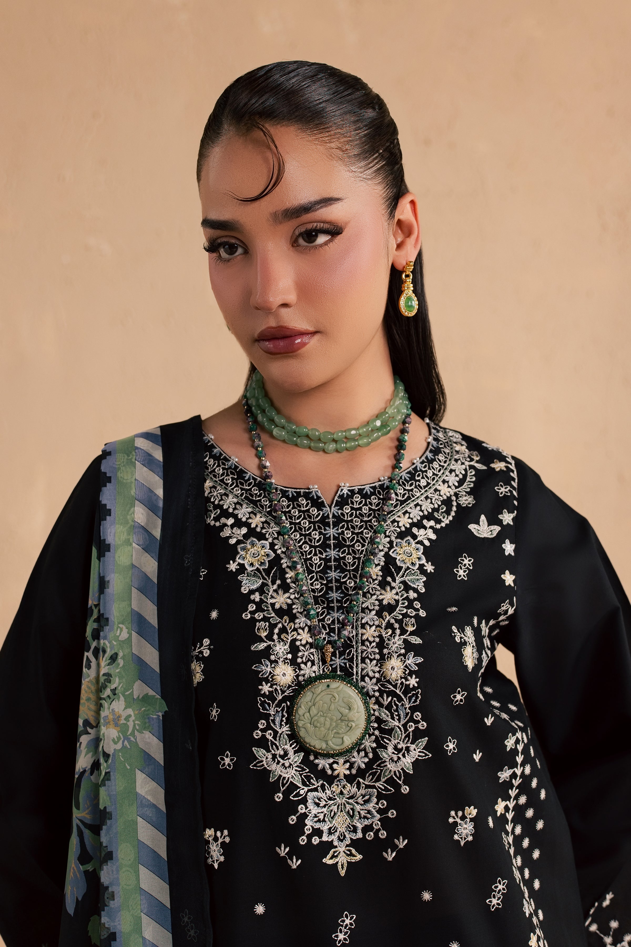 Brno 3Pc - Festive Embroidered Lawn BATIKSS26 BATIK XS / Black / Pima Lawn-S / Black / Pima Lawn-M / Black / Pima Lawn-L / Black / Pima Lawn-XL / Black / Pima Lawn
