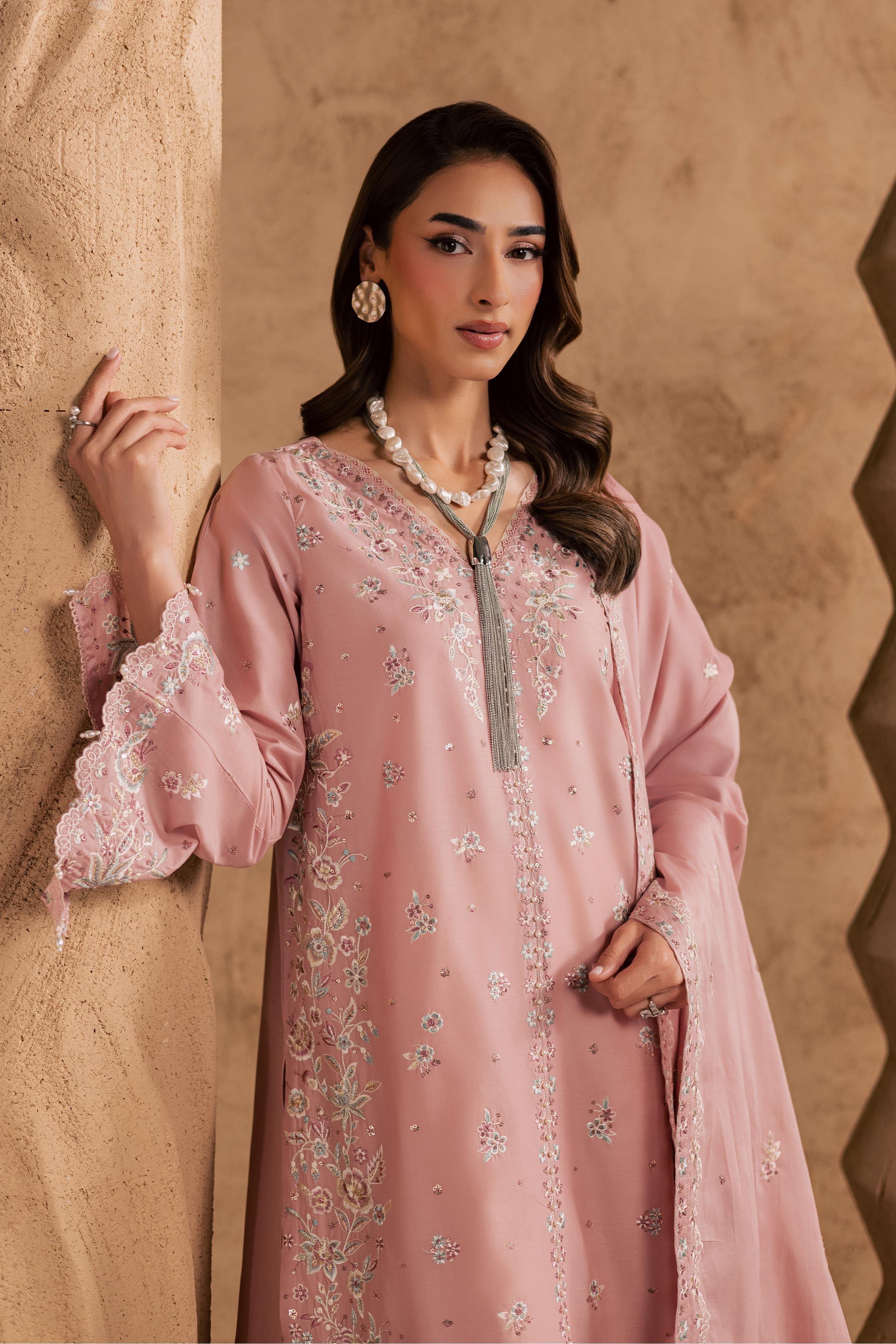 Candy 3Pc - Embroidered Festive Pret BATIKSS26 BATIK XS / Taffy Pink / Pima Lawn-S / Taffy Pink / Pima Lawn-M / Taffy Pink / Pima Lawn-L / Taffy Pink / Pima Lawn-XL / Taffy Pink / Pima Lawn