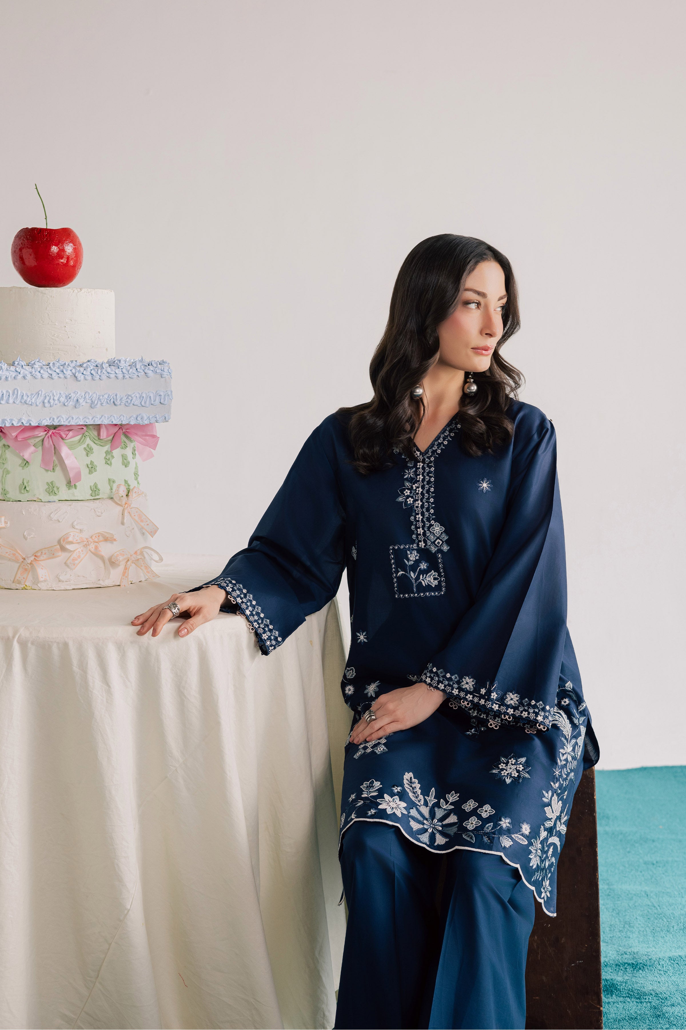 Ciel 2Pc - Embroidered Lawn Dress EverydayEdit26 BATIK XS / Midnight Blue / Pima Lawn-S / Midnight Blue / Pima Lawn-M / Midnight Blue / Pima Lawn-L / Midnight Blue / Pima Lawn-XL / Midnight Blue / Pima Lawn