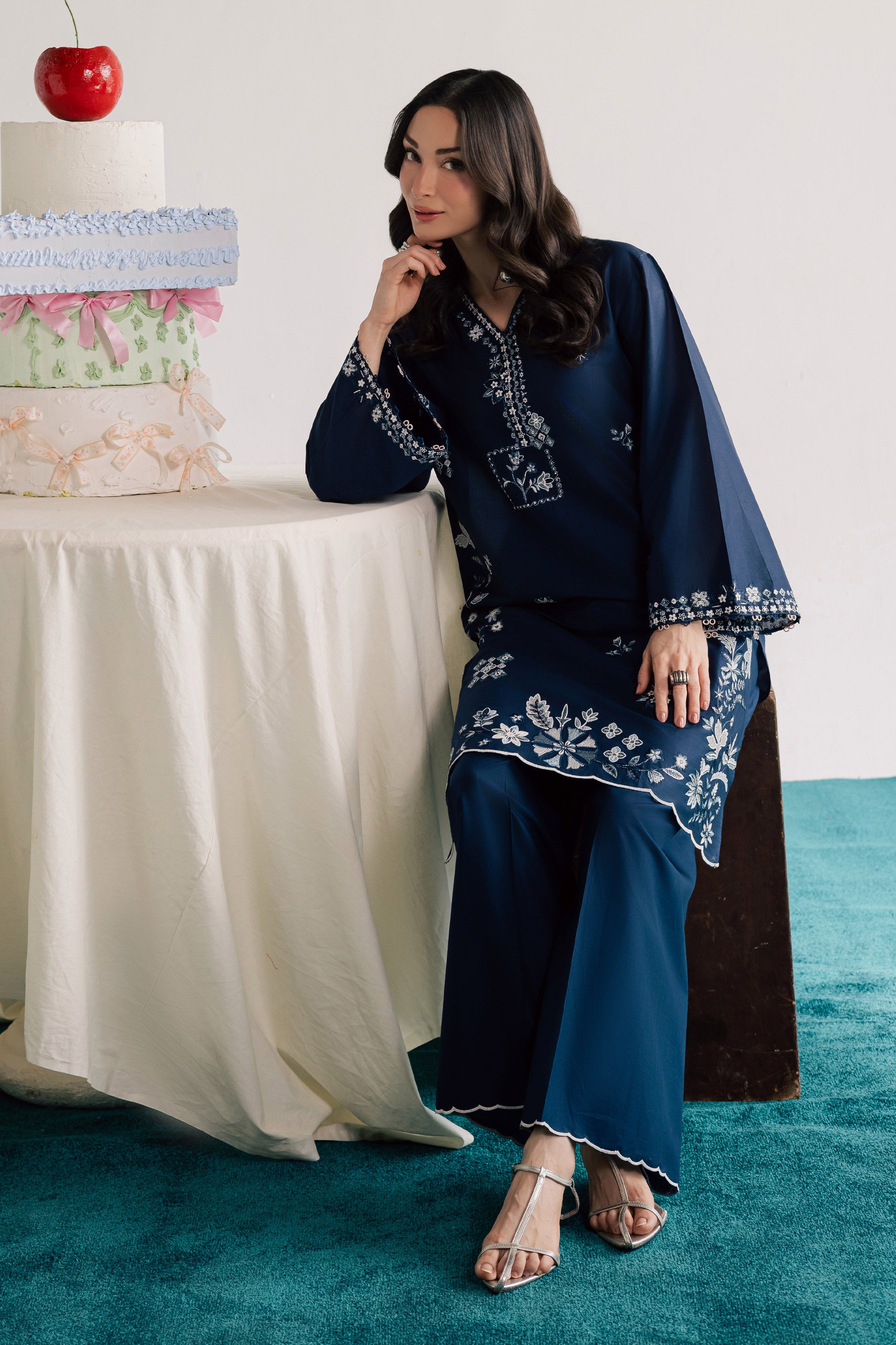 Ciel 2Pc - Embroidered Lawn Dress EverydayEdit26 BATIK XS / Midnight Blue / Pima Lawn-S / Midnight Blue / Pima Lawn-M / Midnight Blue / Pima Lawn-L / Midnight Blue / Pima Lawn-XL / Midnight Blue / Pima Lawn