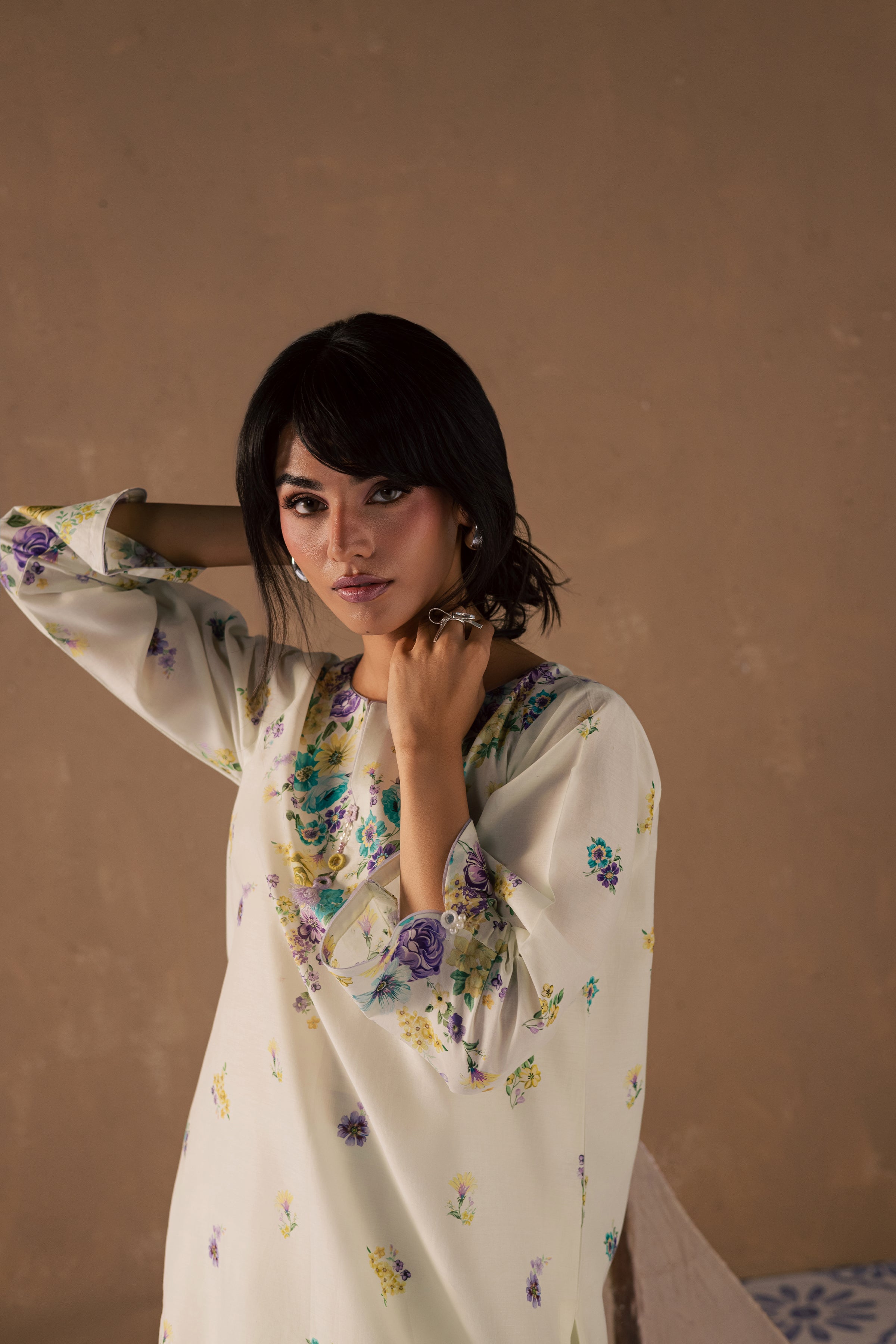 Conard 2Pc - Printed Lawn Dress BATIKSS26 BATIK XS / Off White / Lawn-S / Off White / Lawn-M / Off White / Lawn-L / Off White / Lawn-XL / Off White / Lawn