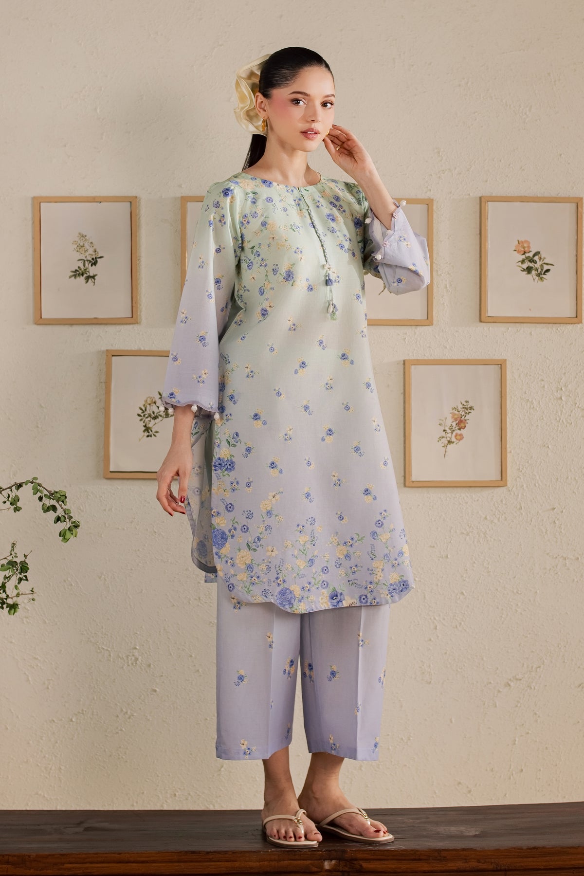 Dorami 2Pc - Printed Lawn Dress BATIKSS26 BATIK XS / Ombre / Lawn-S / Ombre / Lawn-M / Ombre / Lawn-L / Ombre / Lawn-XL / Ombre / Lawn