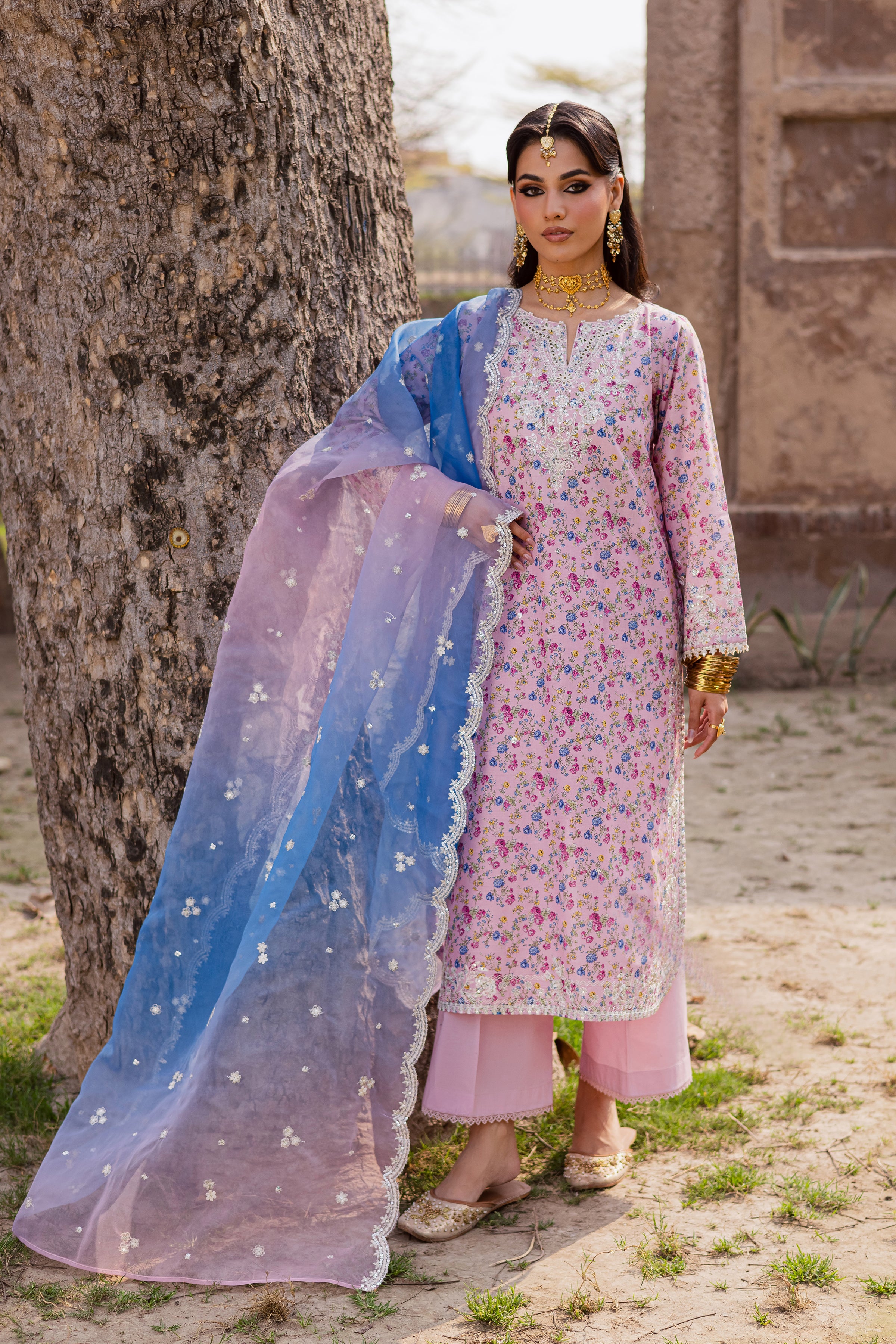 Dune 3Pc - Festive Eid Prints BATIKEID2026 BATIK XS / Pink / Lawn-S / Pink / Lawn-M / Pink / Lawn-L / Pink / Lawn-XL / Pink / Lawn