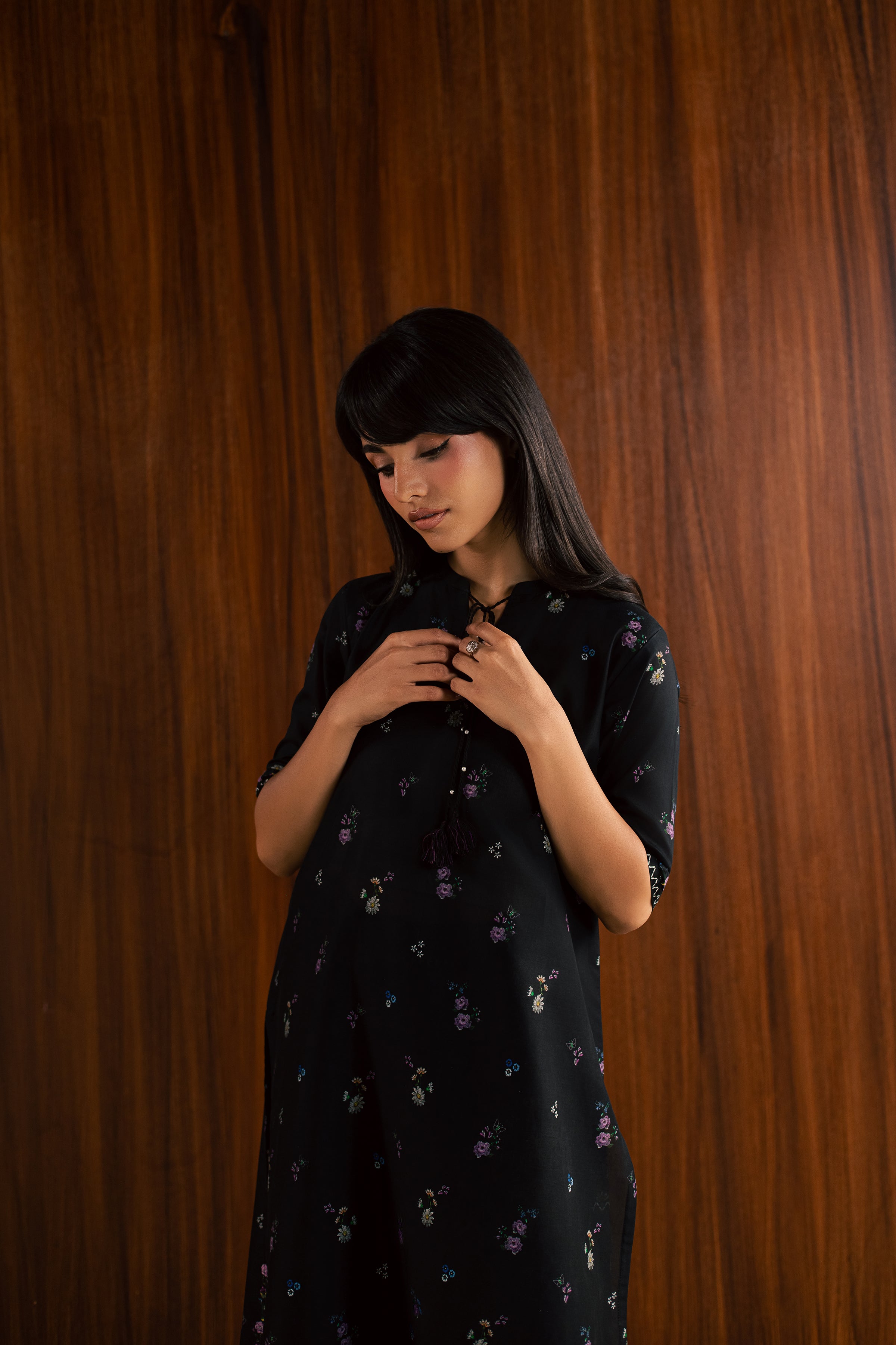 Eleven 2Pc - Printed Lawn Dress BATIKSS26 BATIK XS / Black / Lawn-S / Black / Lawn-M / Black / Lawn-L / Black / Lawn-XL / Black / Lawn