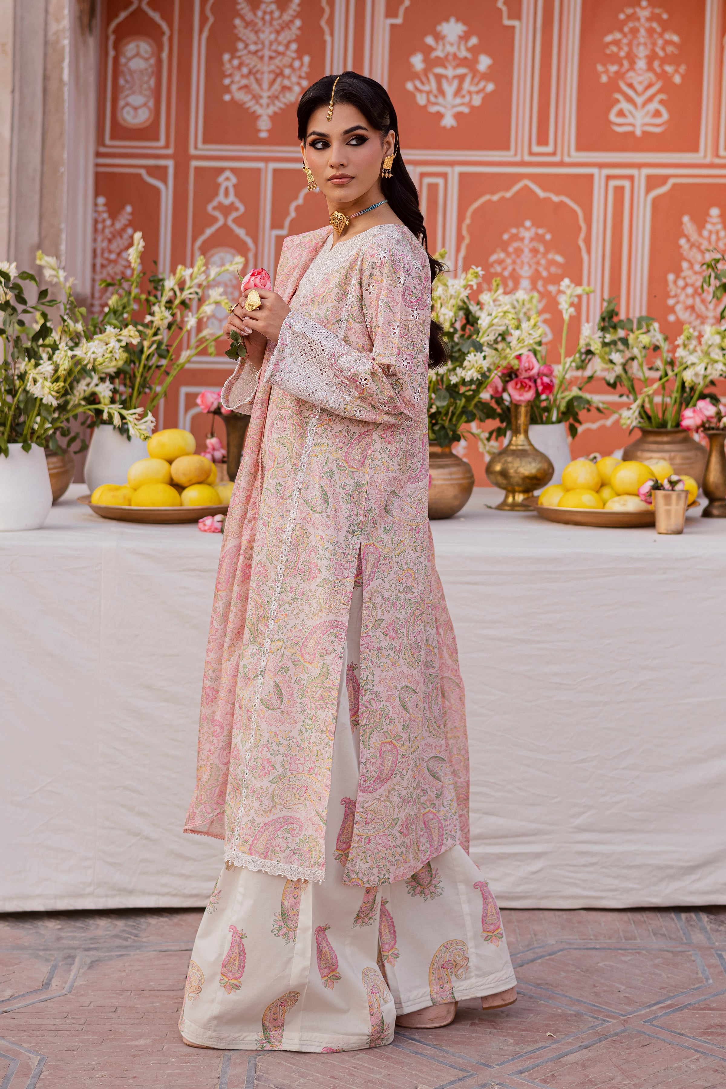 Elika 3Pc - Festive Eid Prints BATIKEID2026 BATIK XS / Pink / Lawn-S / Pink / Lawn-M / Pink / Lawn-L / Pink / Lawn-XL / Pink / Lawn