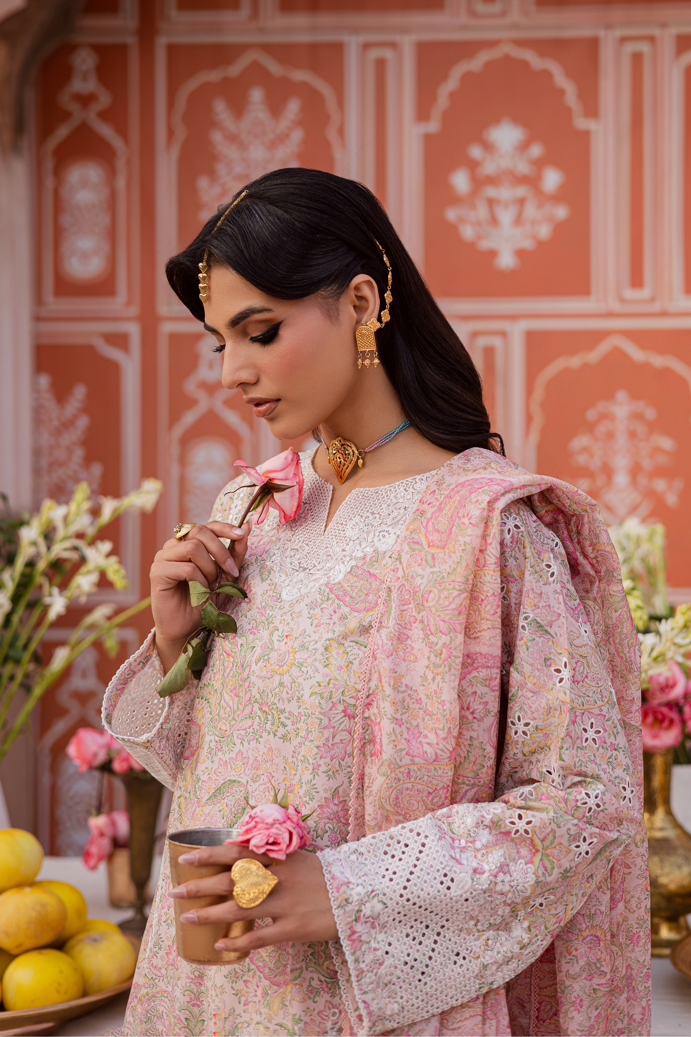 Elika 3Pc - Festive Eid Prints BATIKEID2026 BATIK XS / Pink / Lawn-S / Pink / Lawn-M / Pink / Lawn-L / Pink / Lawn-XL / Pink / Lawn