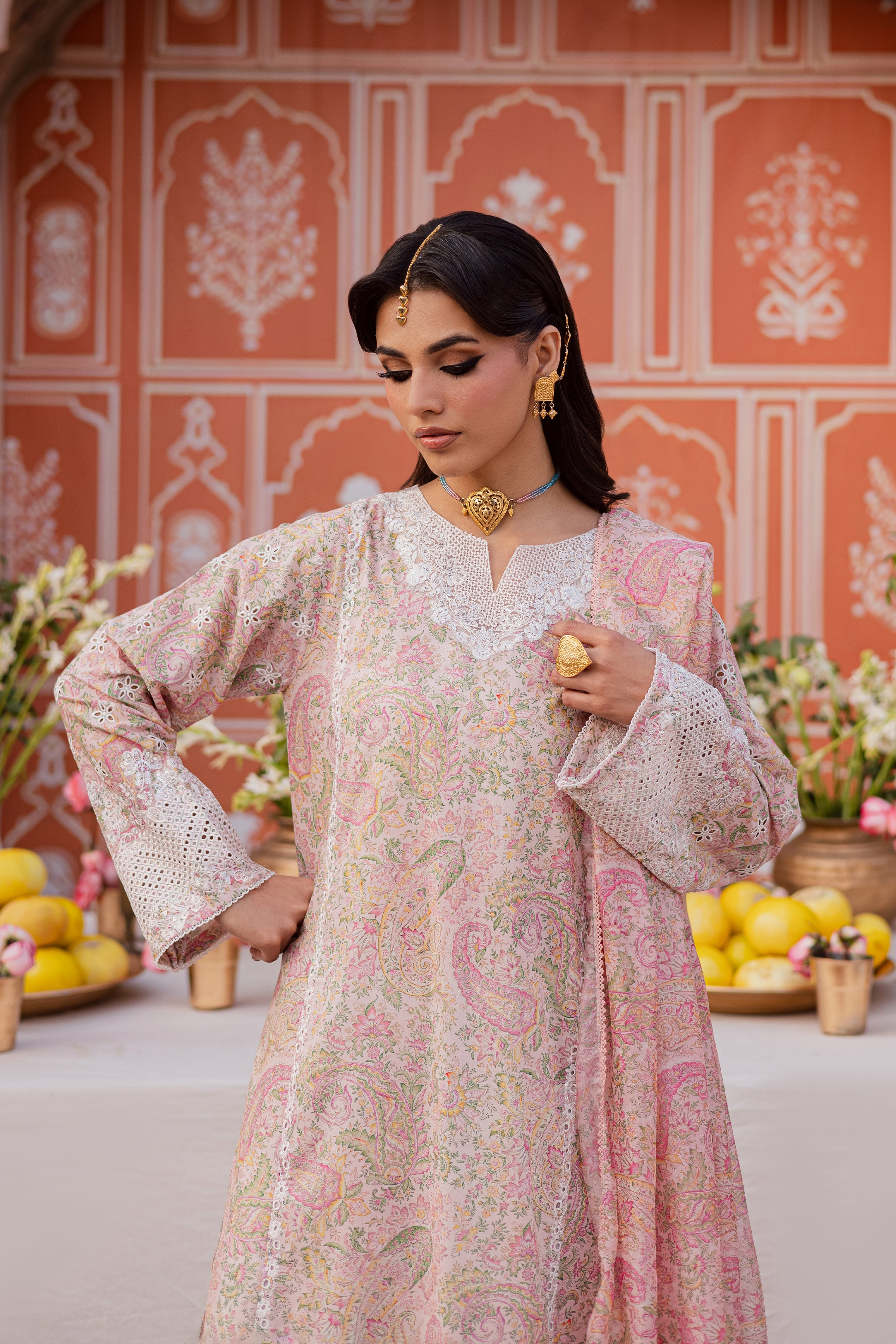 Elika 3Pc - Festive Eid Prints BATIKEID2026 BATIK XS / Pink / Lawn-S / Pink / Lawn-M / Pink / Lawn-L / Pink / Lawn-XL / Pink / Lawn