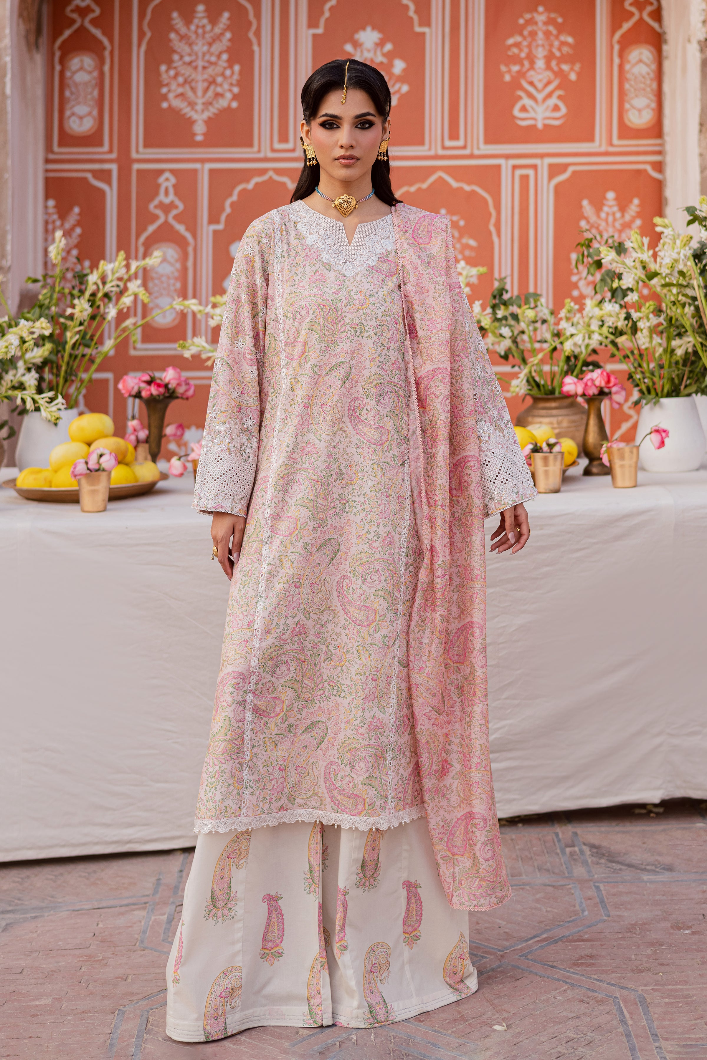 Elika 3Pc - Festive Eid Prints BATIKEID2026 BATIK XS / Pink / Lawn-S / Pink / Lawn-M / Pink / Lawn-L / Pink / Lawn-XL / Pink / Lawn