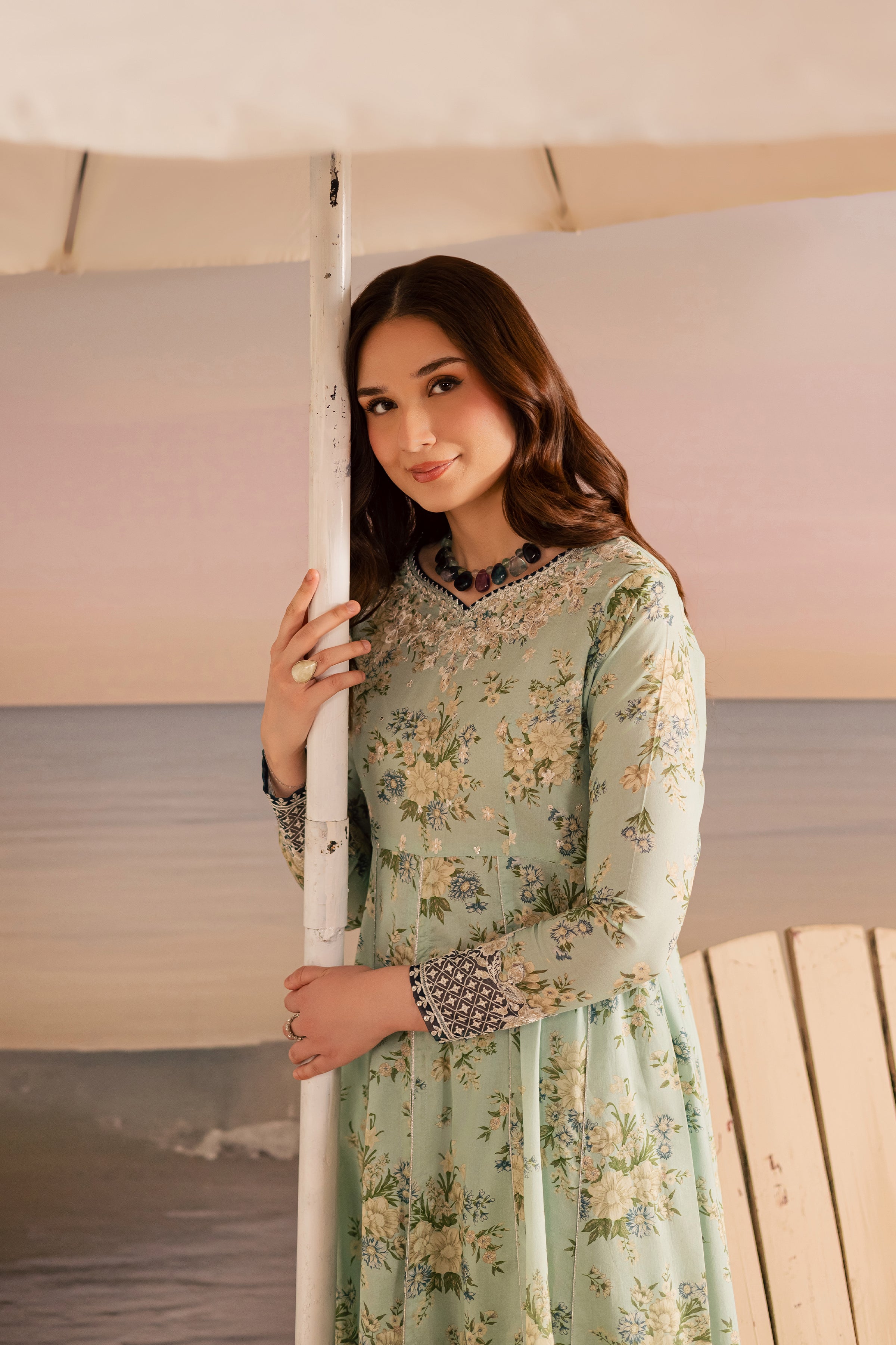 Firefly 2Pc - Printed Lawn Dress BATIKSS26 BATIK XS / Sky Blue / Lawn-S / Sky Blue / Lawn-M / Sky Blue / Lawn-L / Sky Blue / Lawn-XL / Sky Blue / Lawn