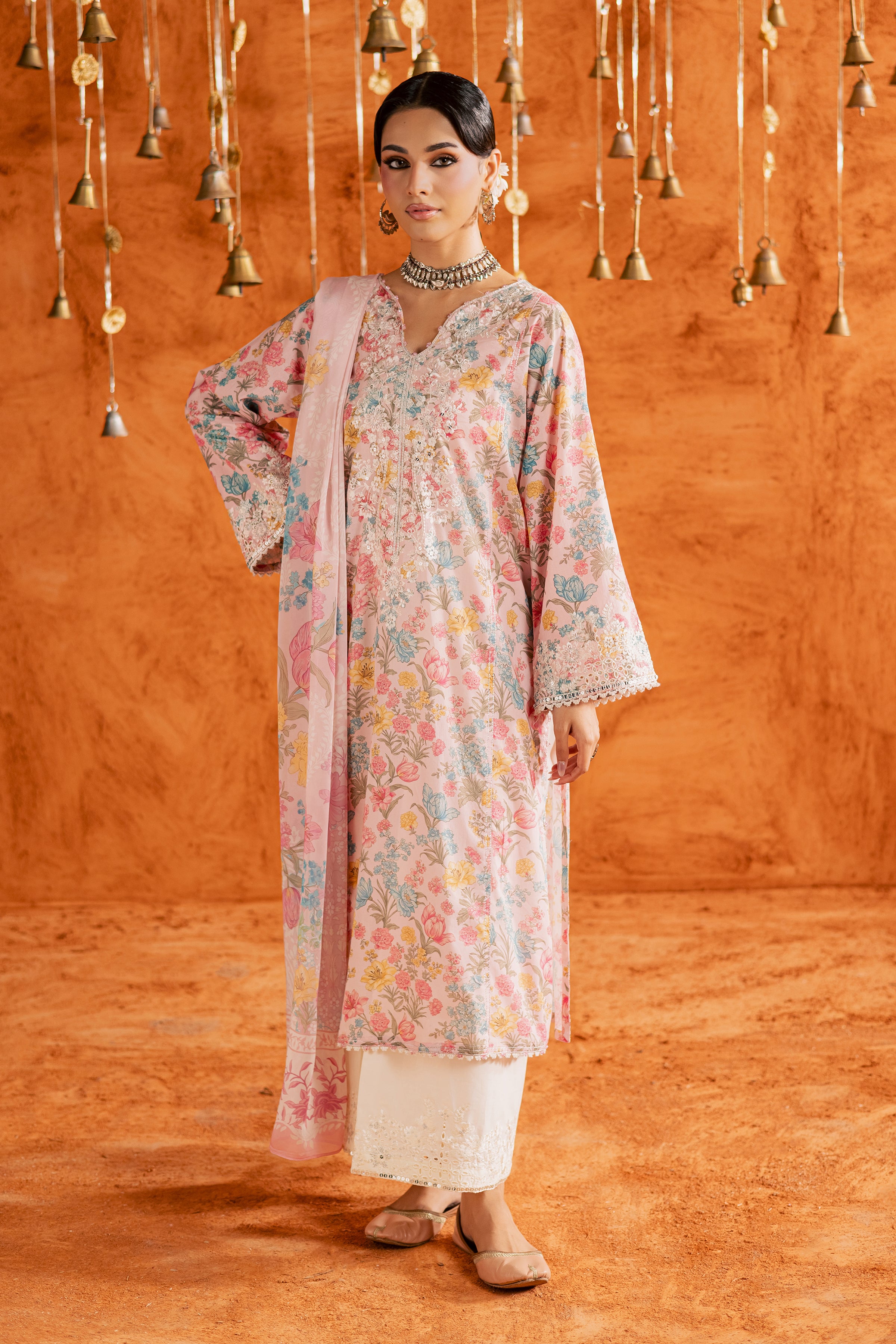 Gul 3Pc - Printed Lawn Dress BATIKEID2026 BATIK XS / Pink / Lawn-S / Pink / Lawn-M / Pink / Lawn-L / Pink / Lawn-XL / Pink / Lawn