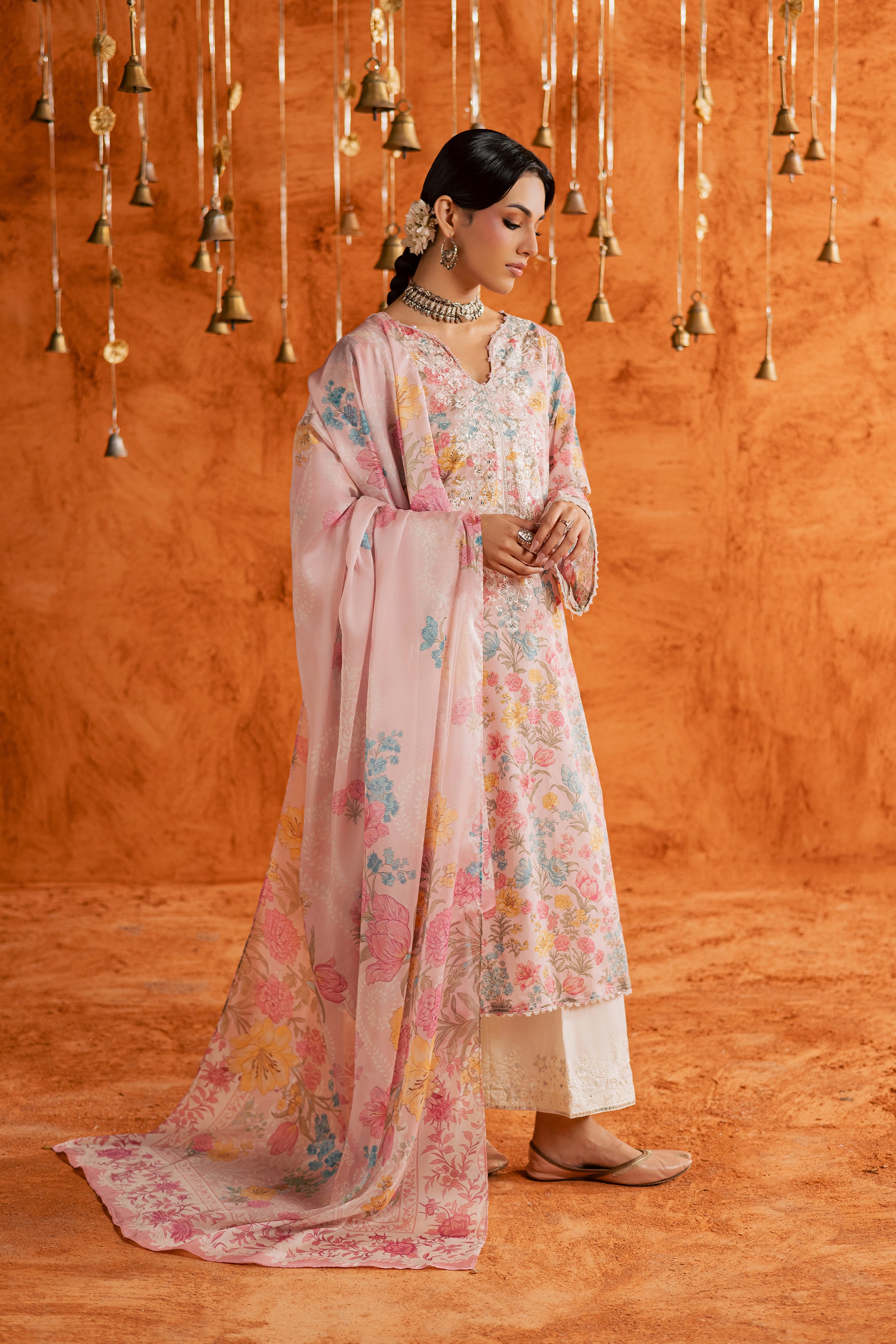 Gul 3Pc - Printed Lawn Dress BATIKEID2026 BATIK XS / Pink / Lawn-S / Pink / Lawn-M / Pink / Lawn-L / Pink / Lawn-XL / Pink / Lawn
