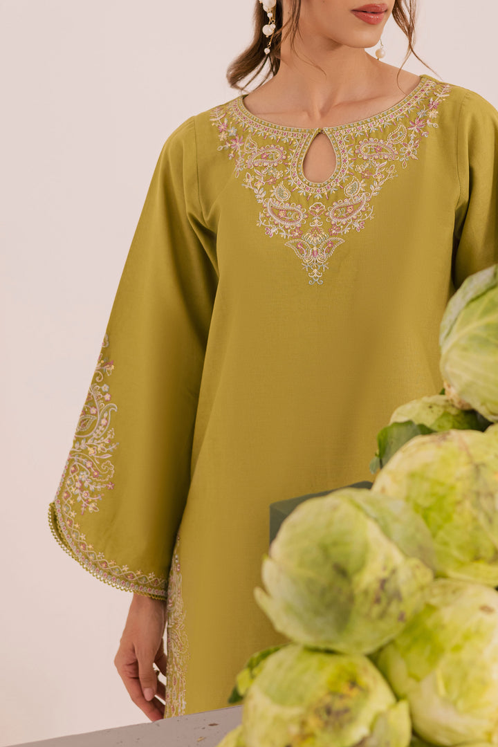 Hailstorm 2Pc - Embroidered Khaddar Dress BATIK WINTER PRET 2025  BATIK   XS / Pear Green / Khaddar-S / Pear Green / Khaddar-M / Pear Green / Khaddar-L / Pear Green / Khaddar-XL / Pear Green / Khaddar