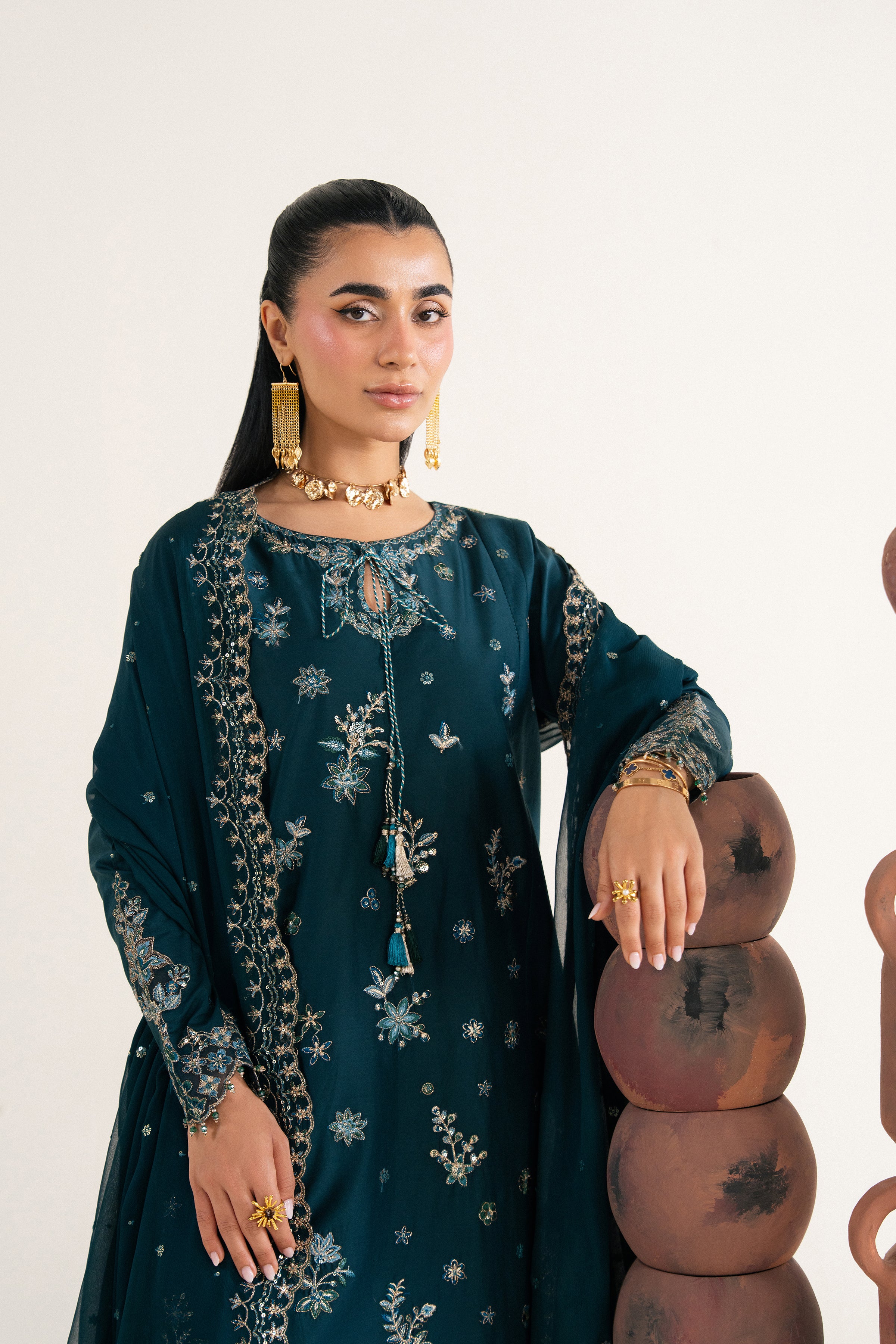 Helma 3Pc - Festive Eid Pret BATIKSS26 BATIK XS / Zinc Blue / Giza-S / Zinc Blue / Giza-M / Zinc Blue / Giza-L / Zinc Blue / Giza-XL / Zinc Blue / Giza