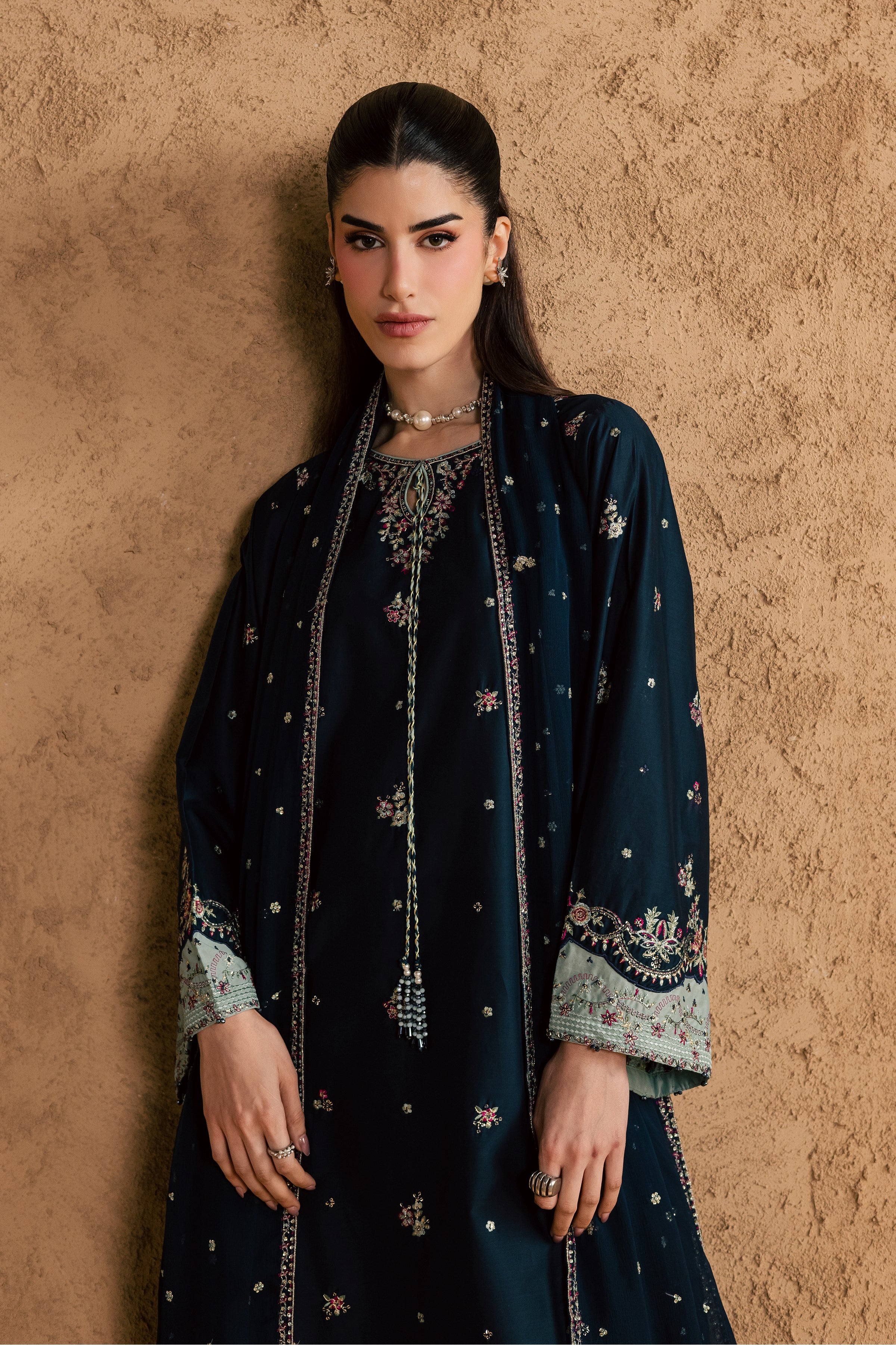 Ice Berry 3Pc - Festive Eid Pret BATIKEID2026 BATIK XS / Blueberry Blue / Giza-S / Blueberry Blue / Giza-M / Blueberry Blue / Giza-L / Blueberry Blue / Giza-XL / Blueberry Blue / Giza