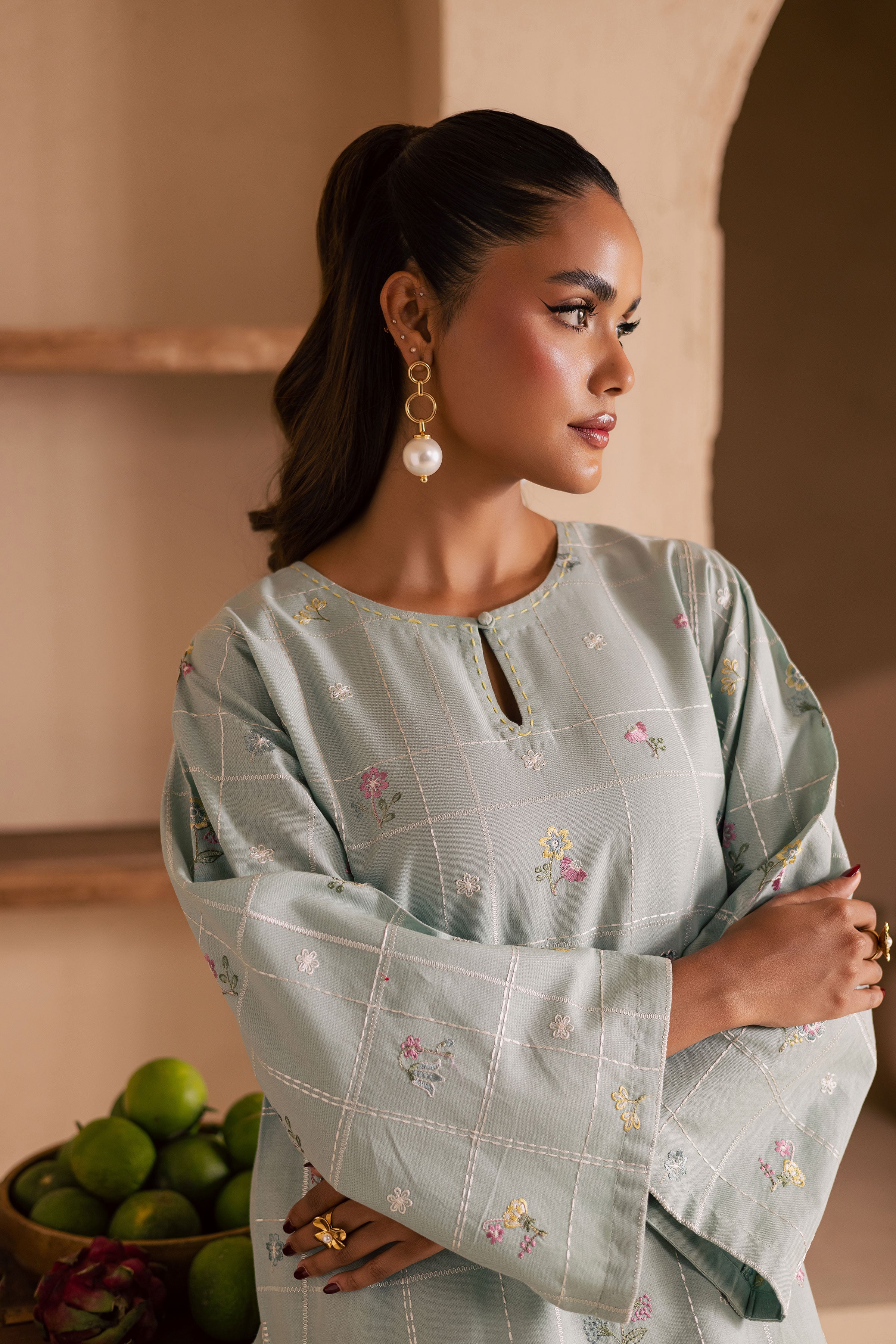 Ice Snow 2Pc - Embroidered Khaddar Dress BATIK WINTER PRET 2025 BATIK XS / Ice Blue / Khaddar-S / Ice Blue / Khaddar-M / Ice Blue / Khaddar-L / Ice Blue / Khaddar-XL / Ice Blue / Khaddar