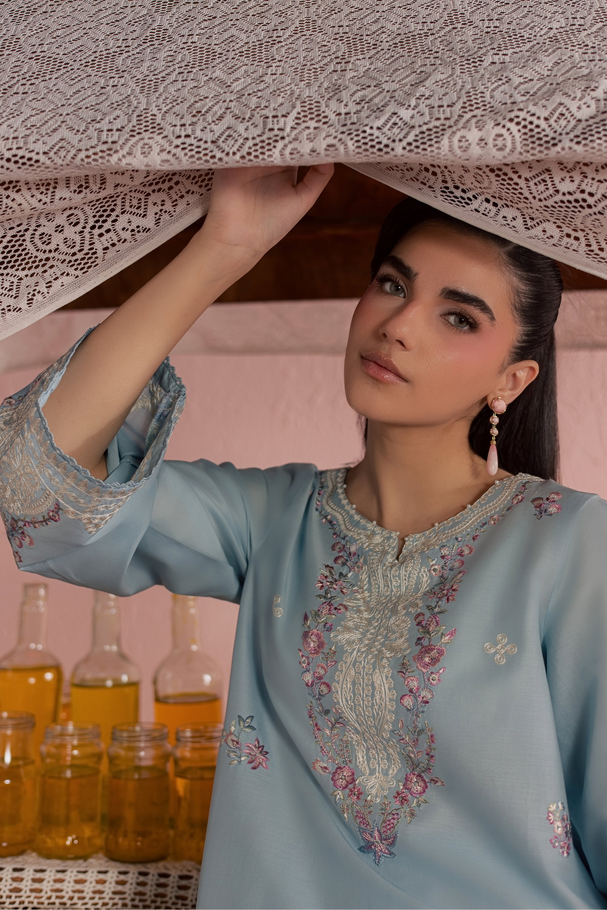 Ilya 2Pc - Embroidered Lawn Dress BATIKSS26 BATIK XS / Sky Blue / Pima Lawn-S / Sky Blue / Pima Lawn-M / Sky Blue / Pima Lawn-L / Sky Blue / Pima Lawn-XL / Sky Blue / Pima Lawn