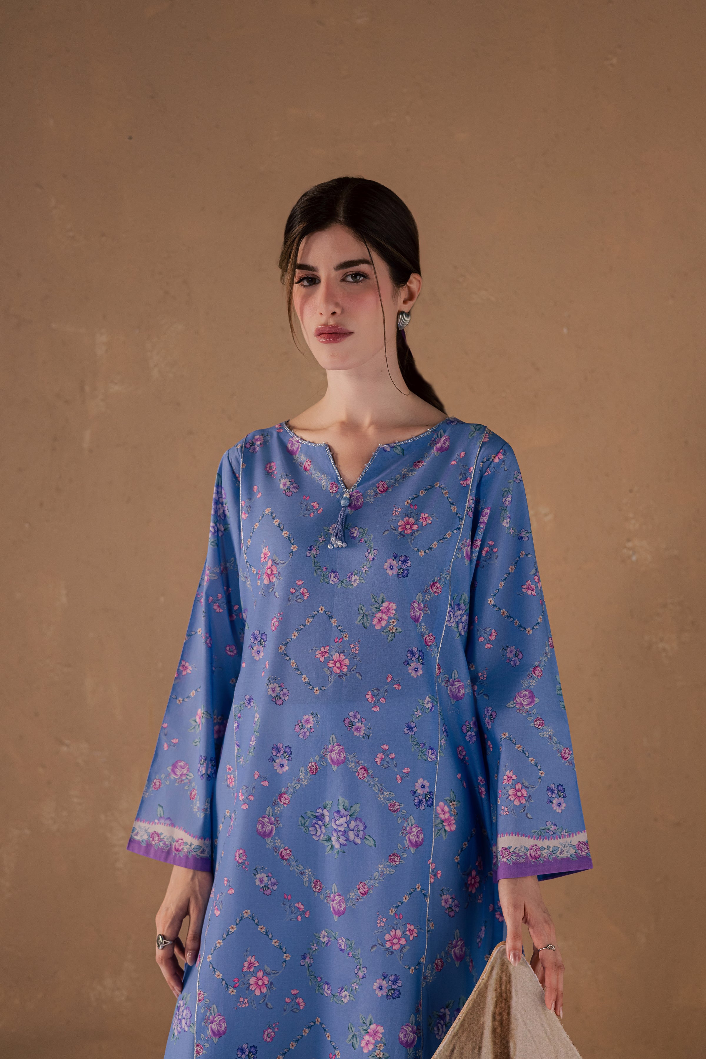 Iris Mel 2Pc - Printed Lawn Dress BATIKSS26 BATIK XS / Blue / Lawn-S / Blue / Lawn-M / Blue / Lawn-L / Blue / Lawn-XL / Blue / Lawn