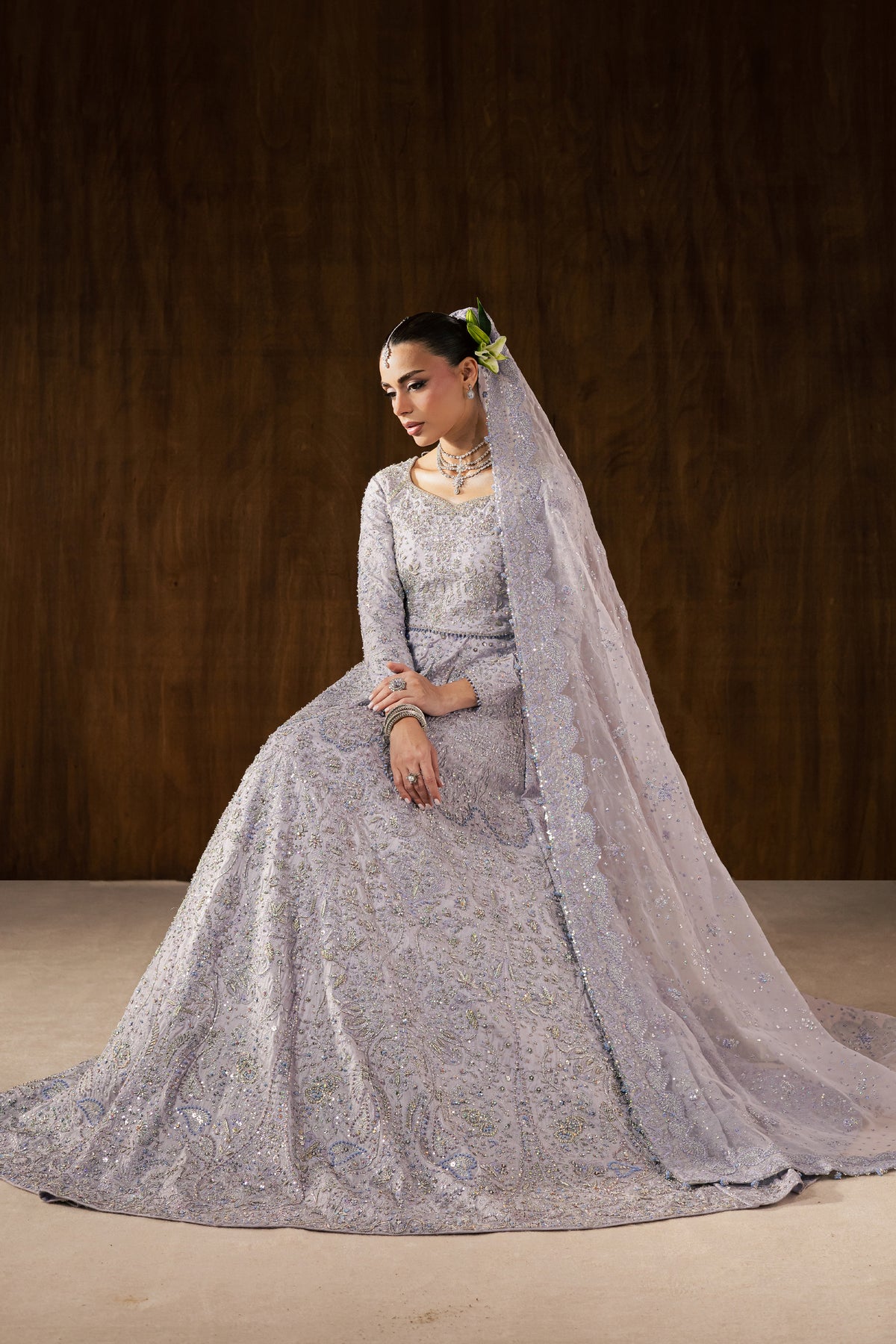 Iris Rosa 4Pc - Bridal Dress BATIKBRIDALS2026 BATIK S / Lilac / Raw Silk