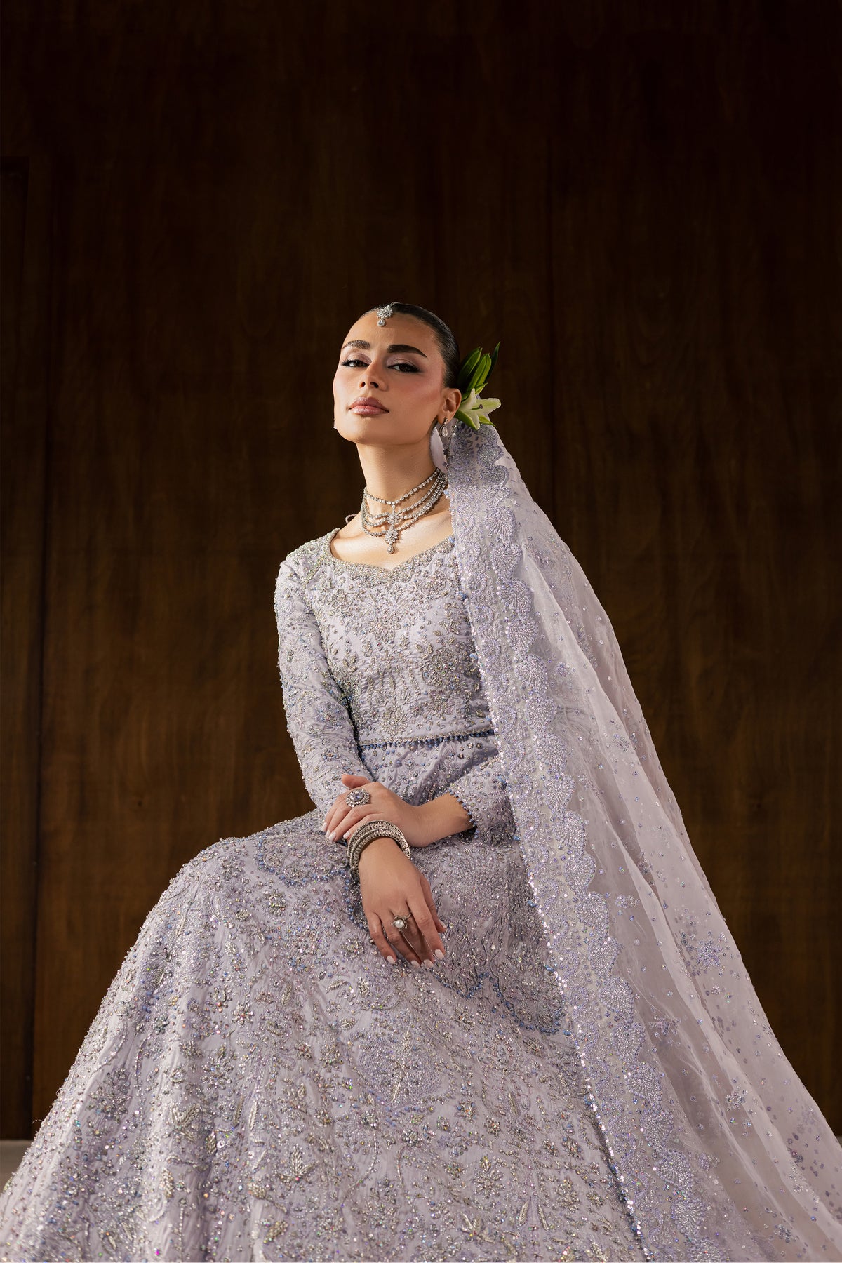 Iris Rosa 4Pc - Bridal Dress BATIKBRIDALS2026 BATIK S / Lilac / Raw Silk