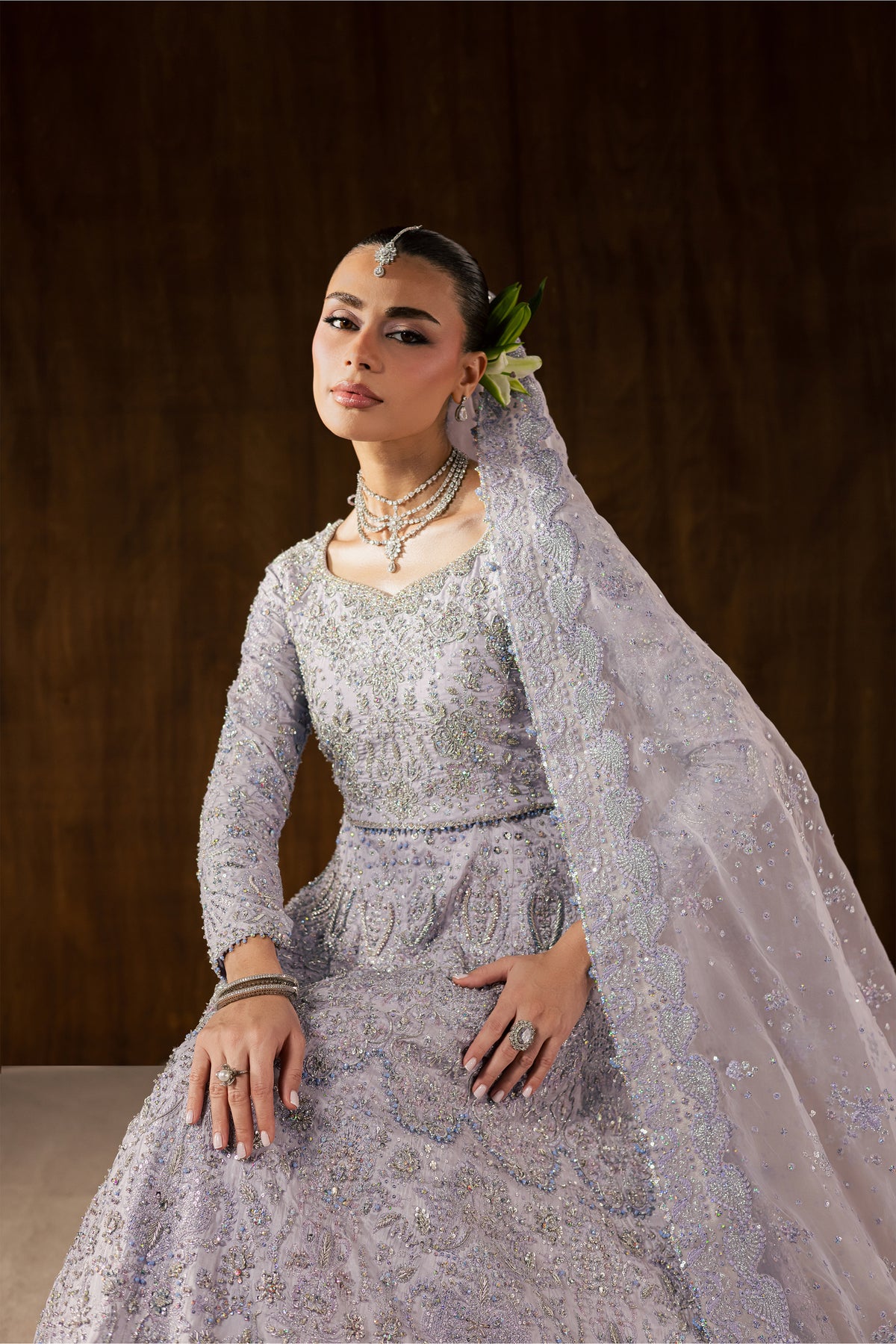 Iris Rosa 4Pc - Bridal Dress BATIKBRIDALS2026 BATIK S / Lilac / Raw Silk