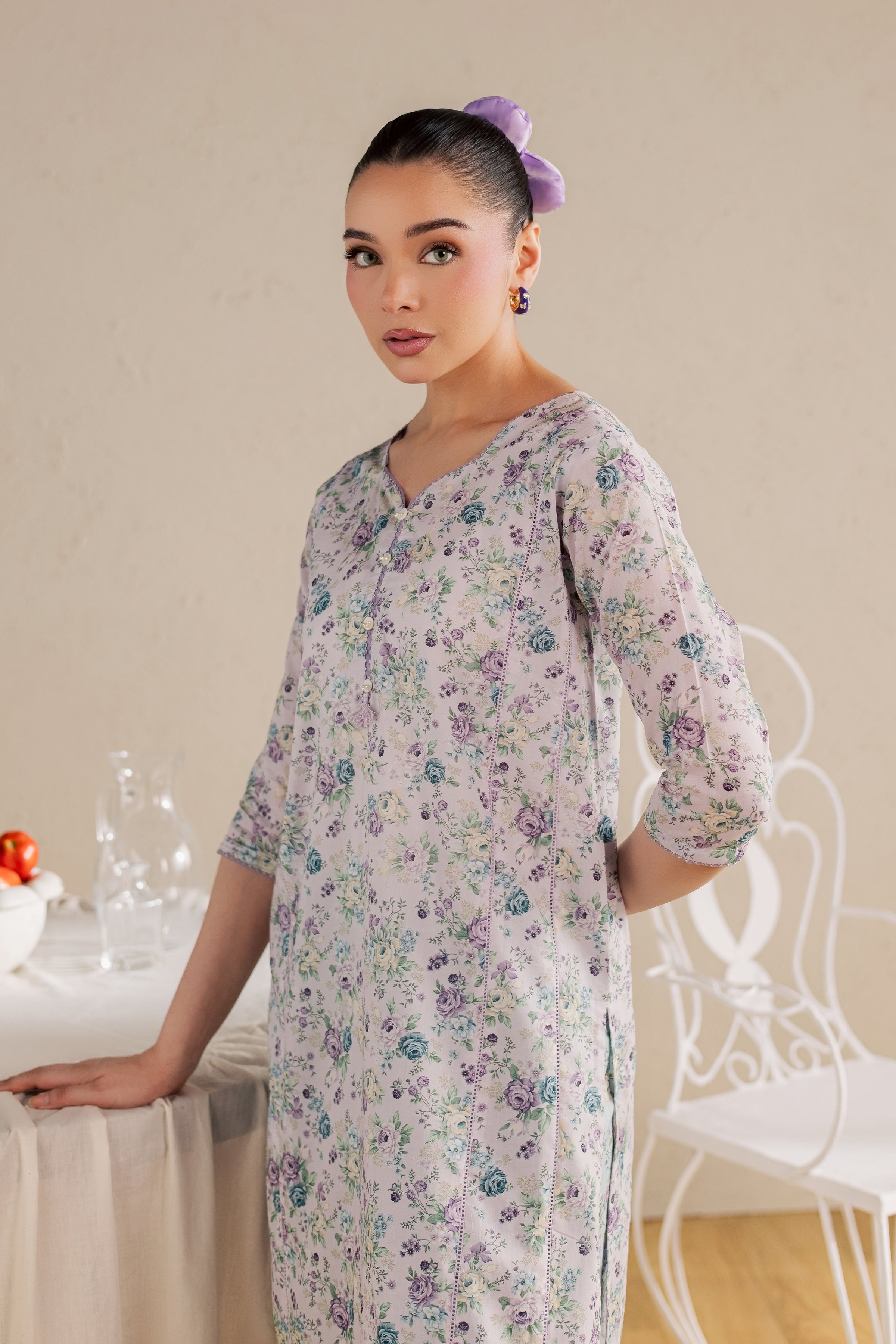 Jeremiah 2Pc - Printed Lawn Dress BATIKSS26 BATIK XS / Pink / Lawn-S / Pink / Lawn-M / Pink / Lawn-L / Pink / Lawn-XL / Pink / Lawn