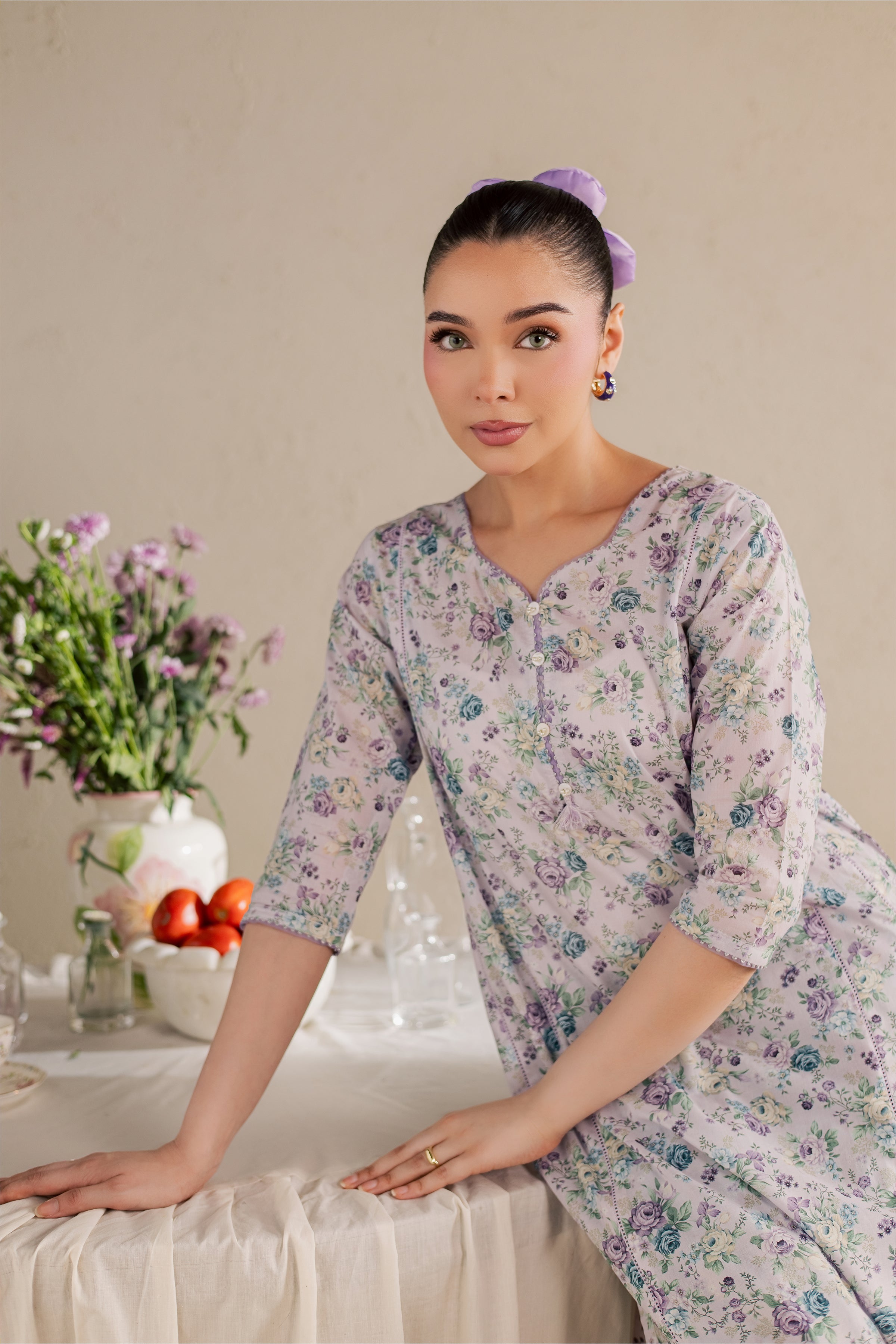 Jeremiah 2Pc - Printed Lawn Dress BATIKSS26 BATIK XS / Pink / Lawn-S / Pink / Lawn-M / Pink / Lawn-L / Pink / Lawn-XL / Pink / Lawn