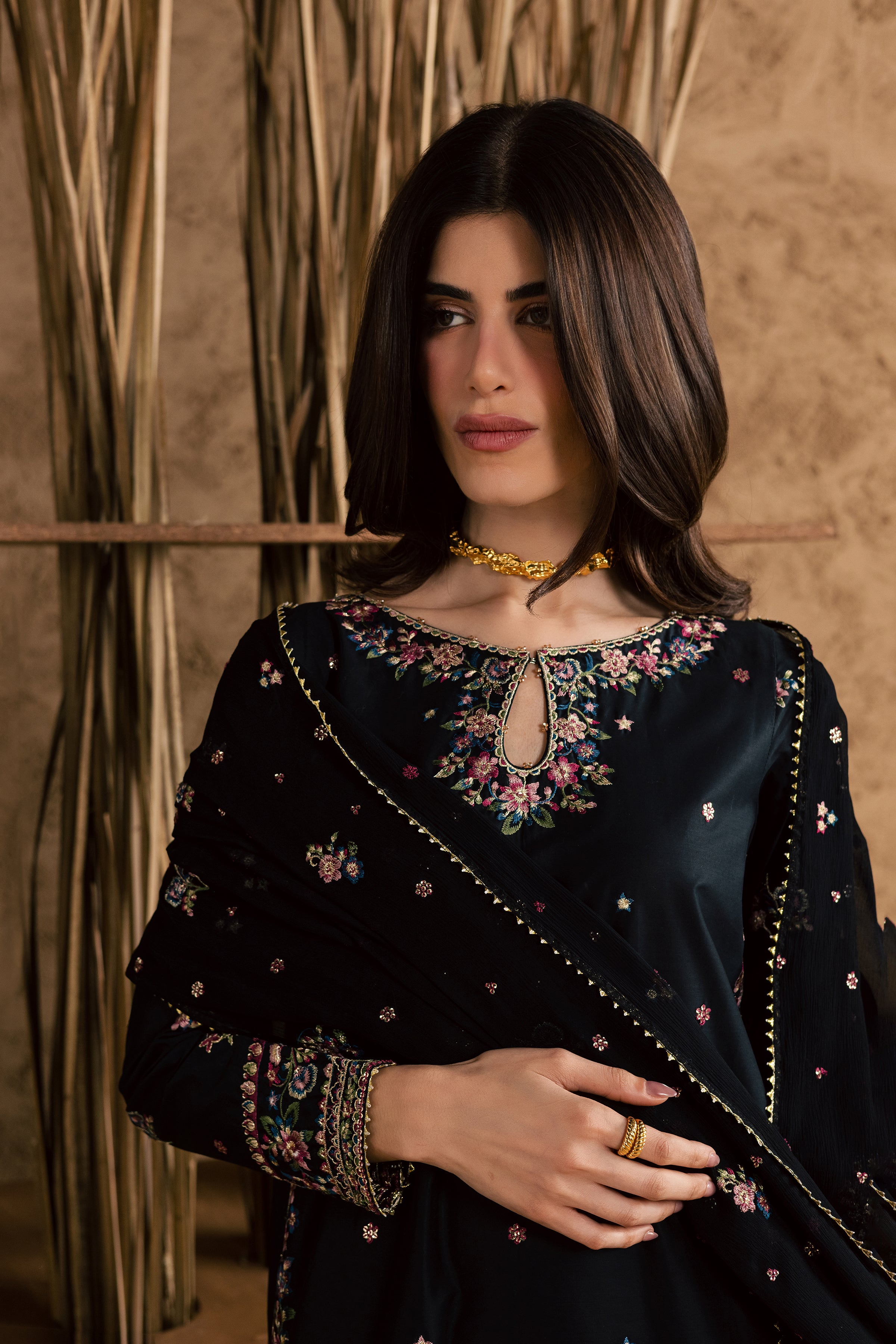 Johana 3Pc - Festive Eid Pret BATIKEID2026 BATIK XS / Black / Giza-S / Black / Giza-M / Black / Giza-L / Black / Giza-XL / Black / Giza