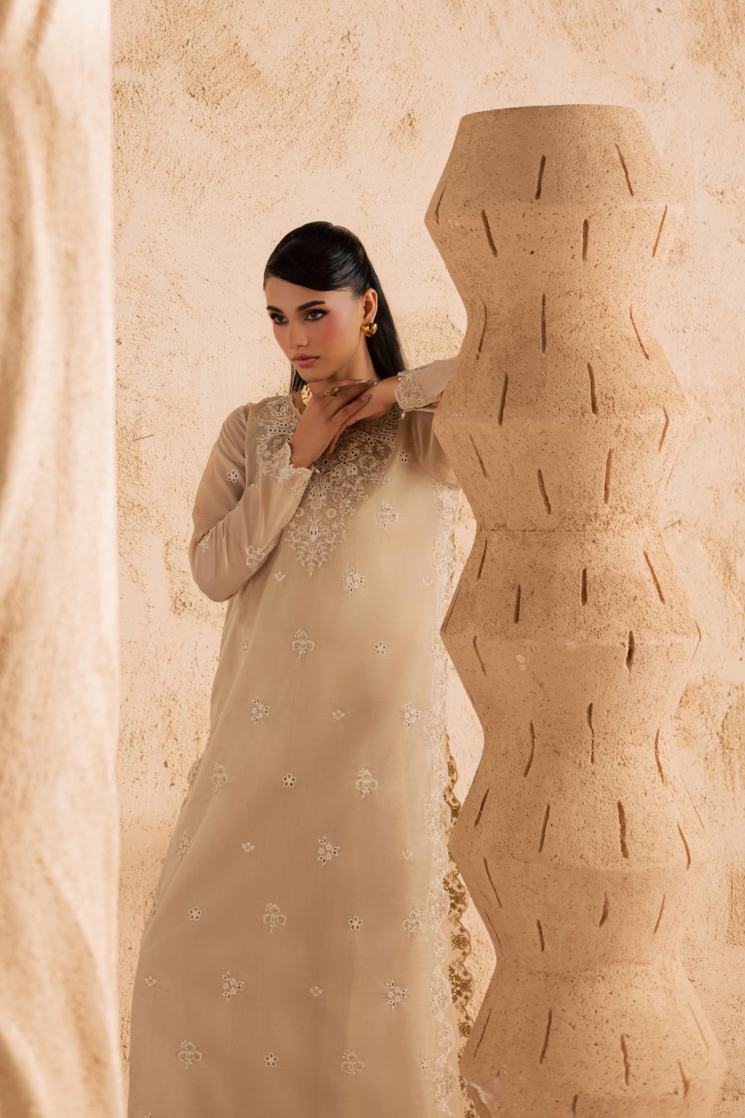 Jude 2Pc - Embroidered Festive Pret BATIKSS26 BATIK XS / Skin / Paper Silk-S / Skin / Paper Silk-M / Skin / Paper Silk-L / Skin / Paper Silk-XL / Skin / Paper Silk
