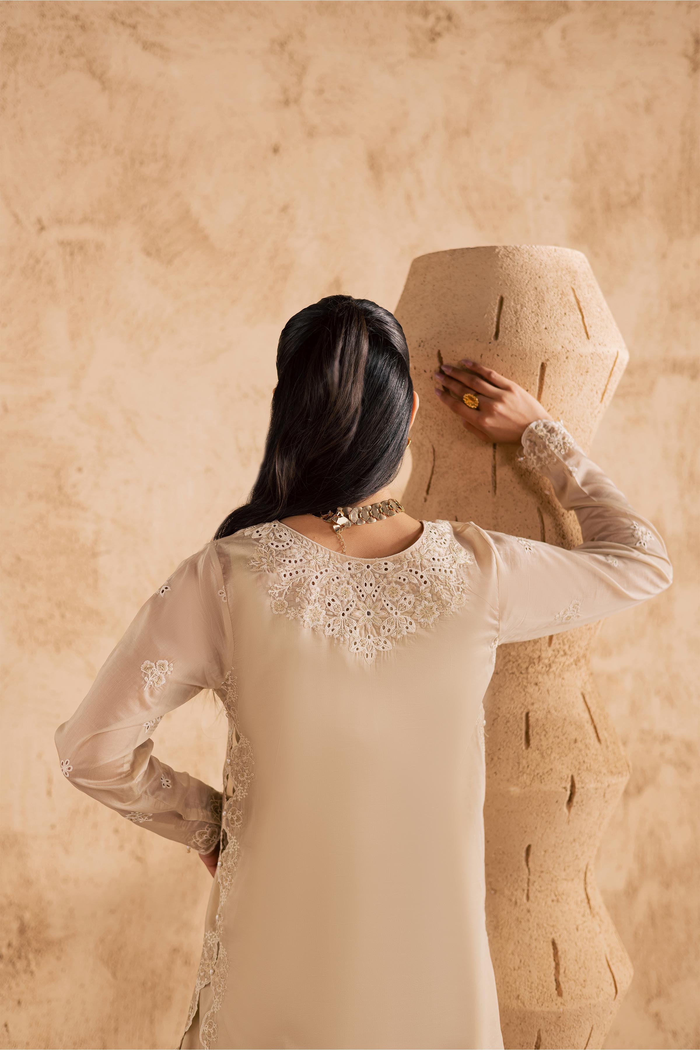 Jude 2Pc - Embroidered Festive Pret BATIKSS26 BATIK XS / Skin / Paper Silk-S / Skin / Paper Silk-M / Skin / Paper Silk-L / Skin / Paper Silk-XL / Skin / Paper Silk