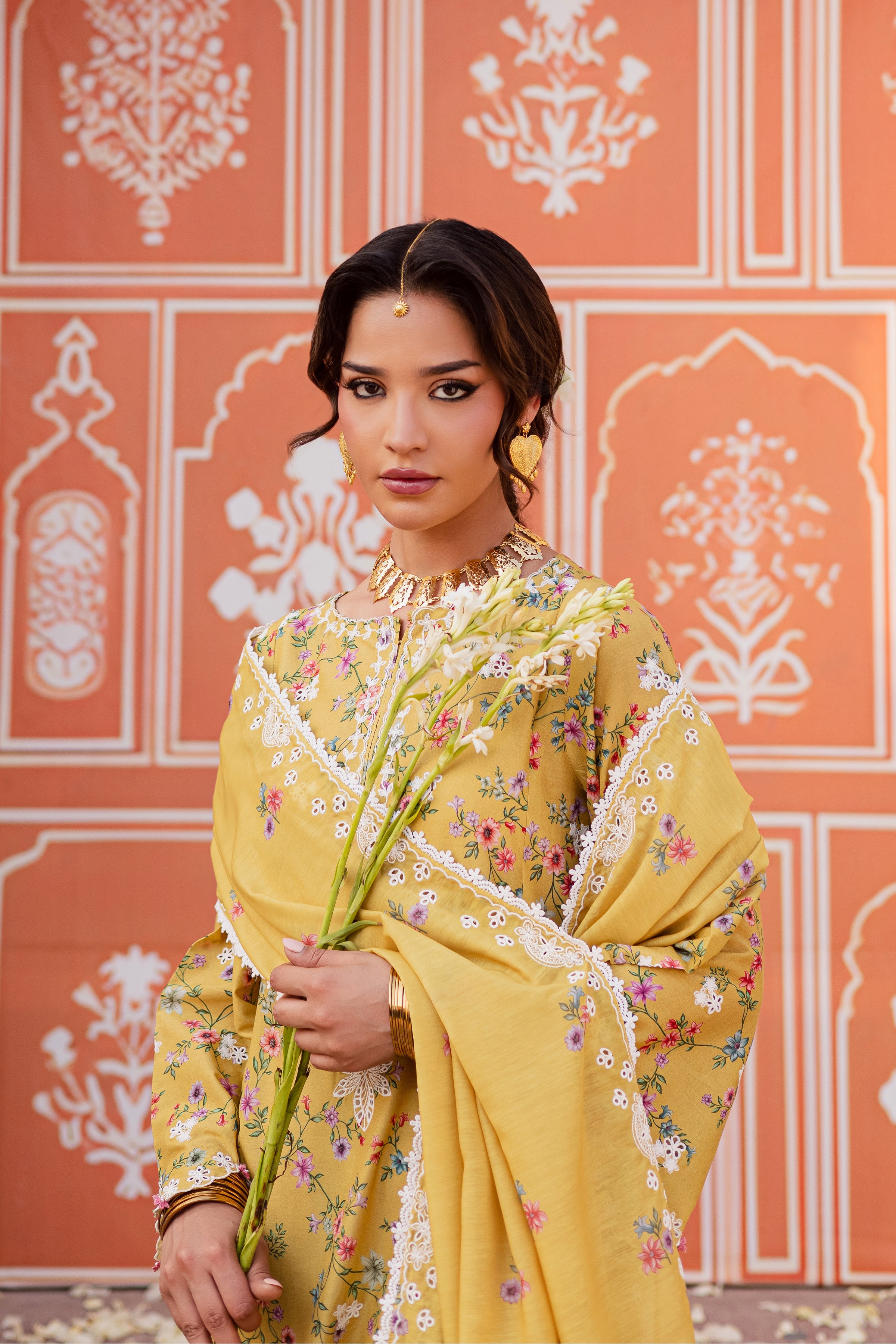 Key Lime 3Pc - Festive Eid Prints BATIKEID2026 BATIK XS / Yellow / Lawn-S / Yellow / Lawn-M / Yellow / Lawn-L / Yellow / Lawn-XL / Yellow / Lawn