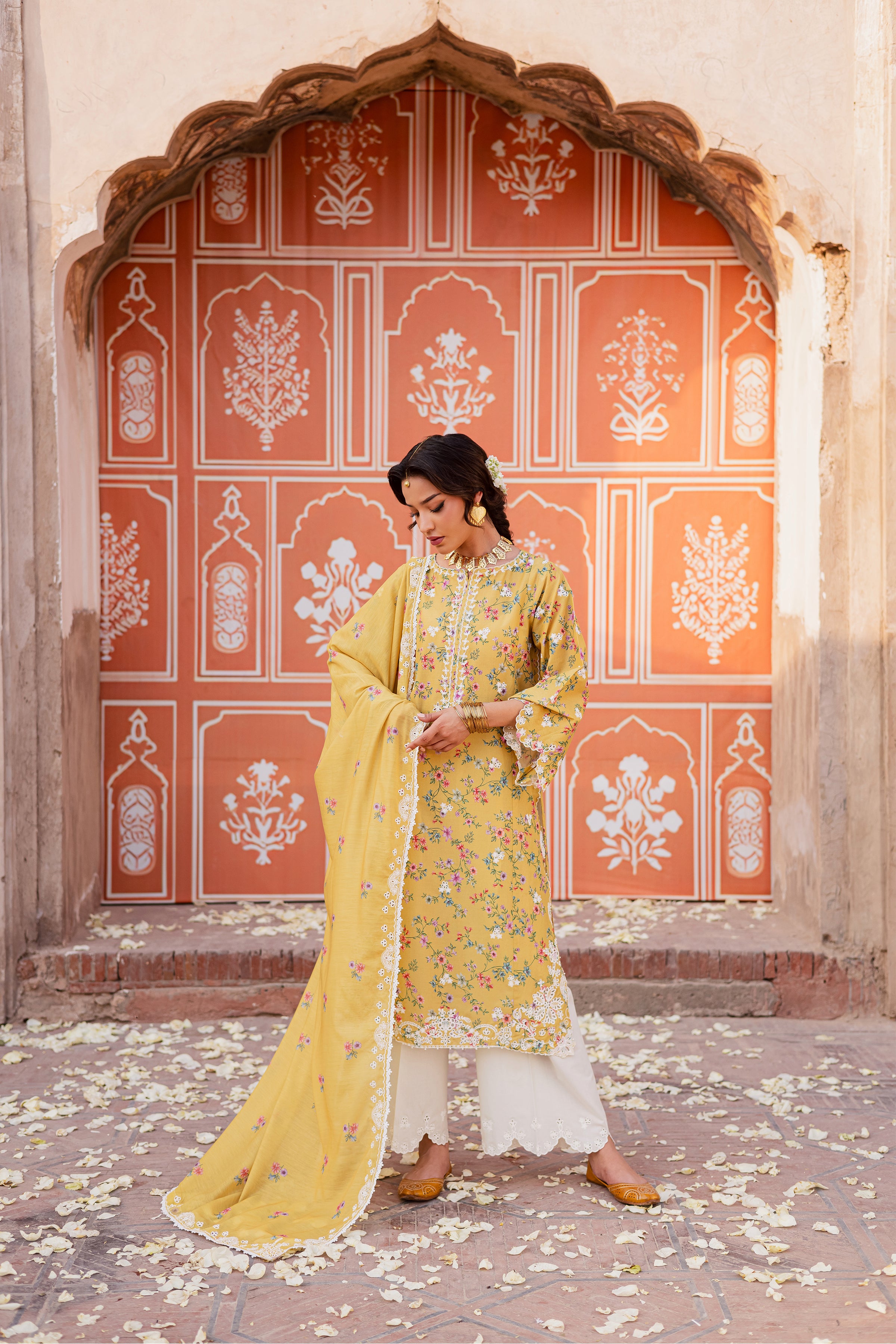 Key Lime 3Pc - Festive Eid Prints BATIKEID2026 BATIK XS / Yellow / Lawn-S / Yellow / Lawn-M / Yellow / Lawn-L / Yellow / Lawn-XL / Yellow / Lawn