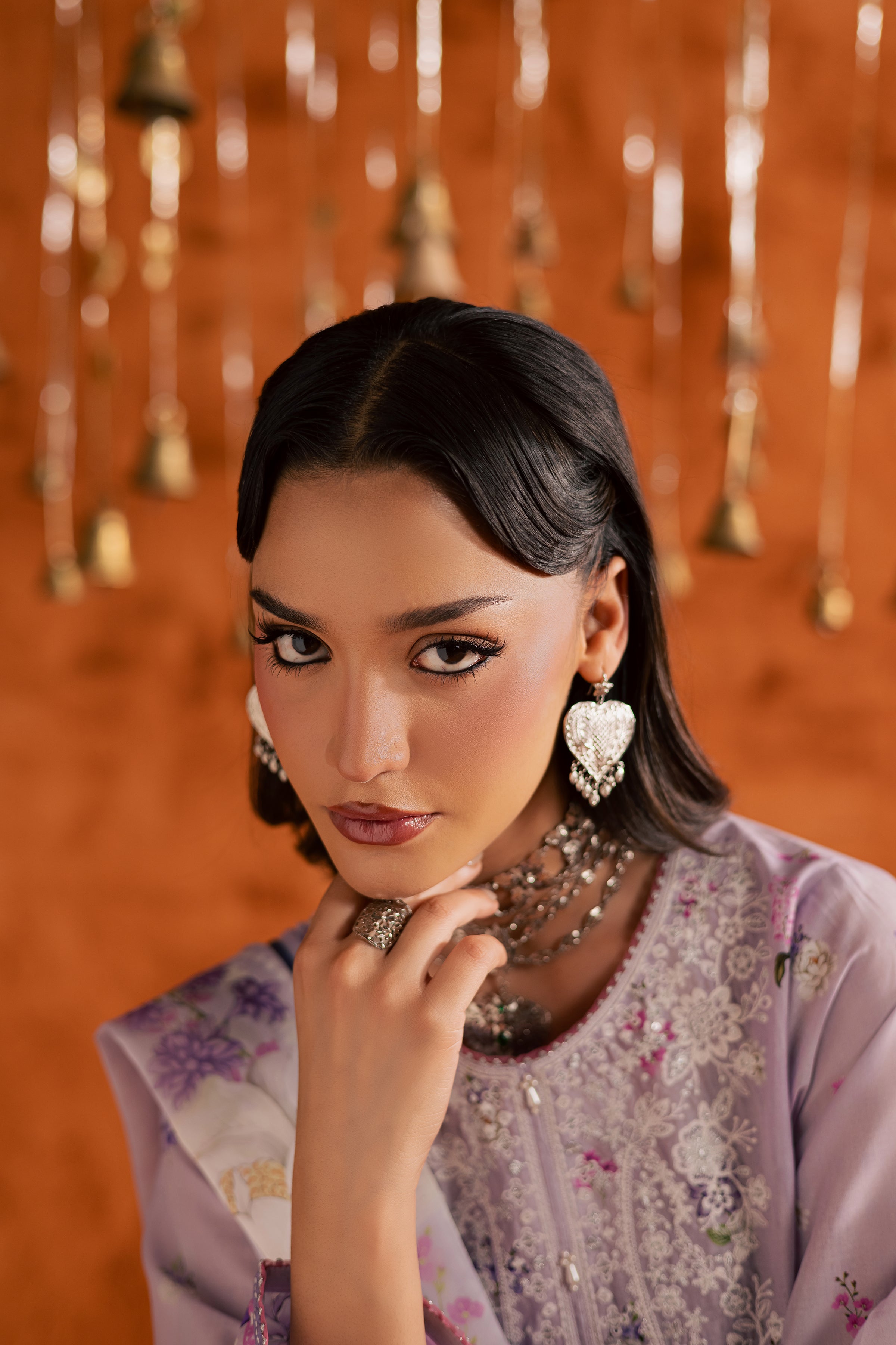 Khayaal 3Pc - Printed Lawn Dress BATIKEID2026 BATIK XS / Lilac / Lawn-S / Lilac / Lawn-M / Lilac / Lawn-L / Lilac / Lawn-XL / Lilac / Lawn