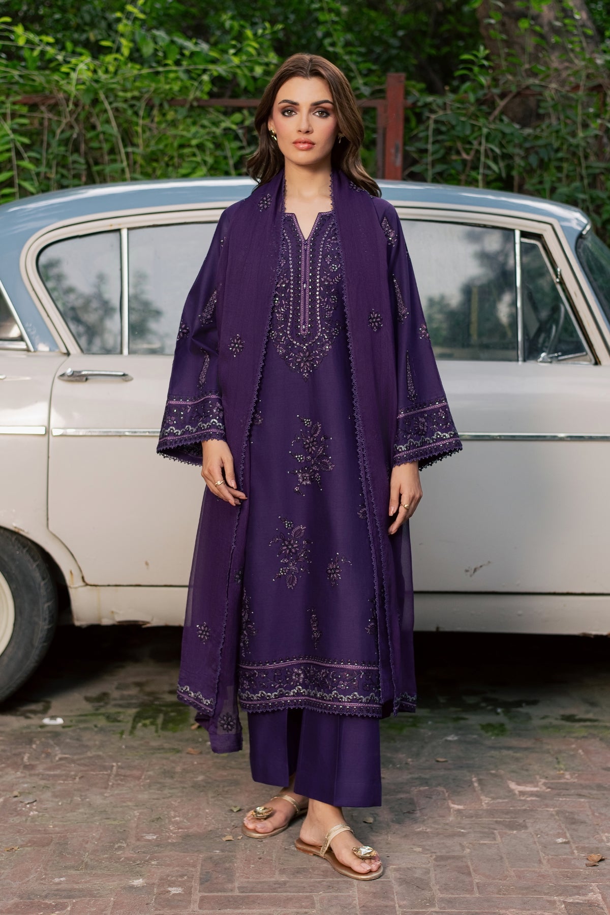 Kiyomi 3Pc - Embroidered Khaddar Pret PRETKHADDAR2026 BATIK XS / Crown Jewel / Khaddar