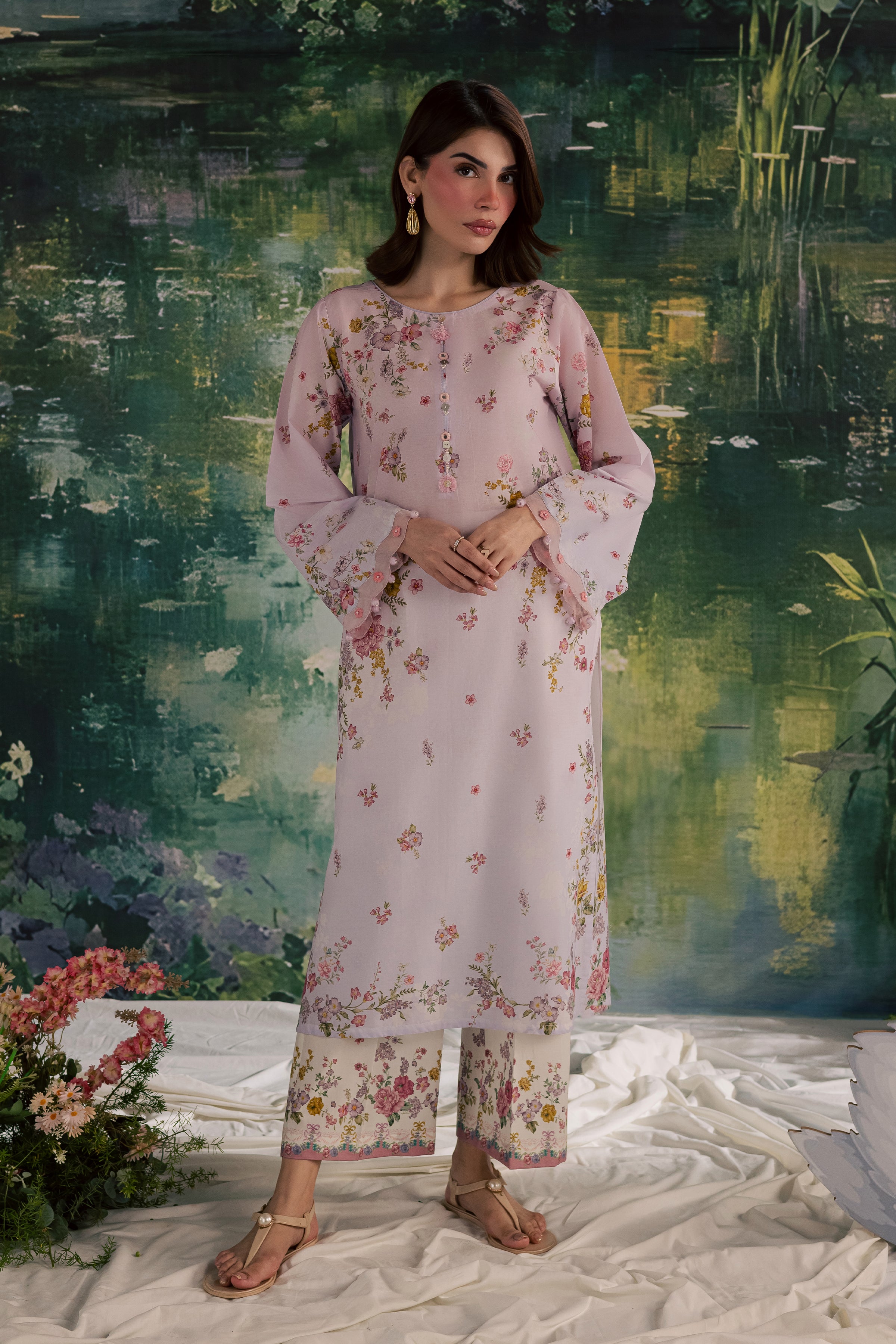Laurel 2Pc - Printed Lawn Dress BATIKSS26 BATIK XS / Ombre / Lawn-S / Ombre / Lawn-M / Ombre / Lawn-L / Ombre / Lawn-XL / Ombre / Lawn