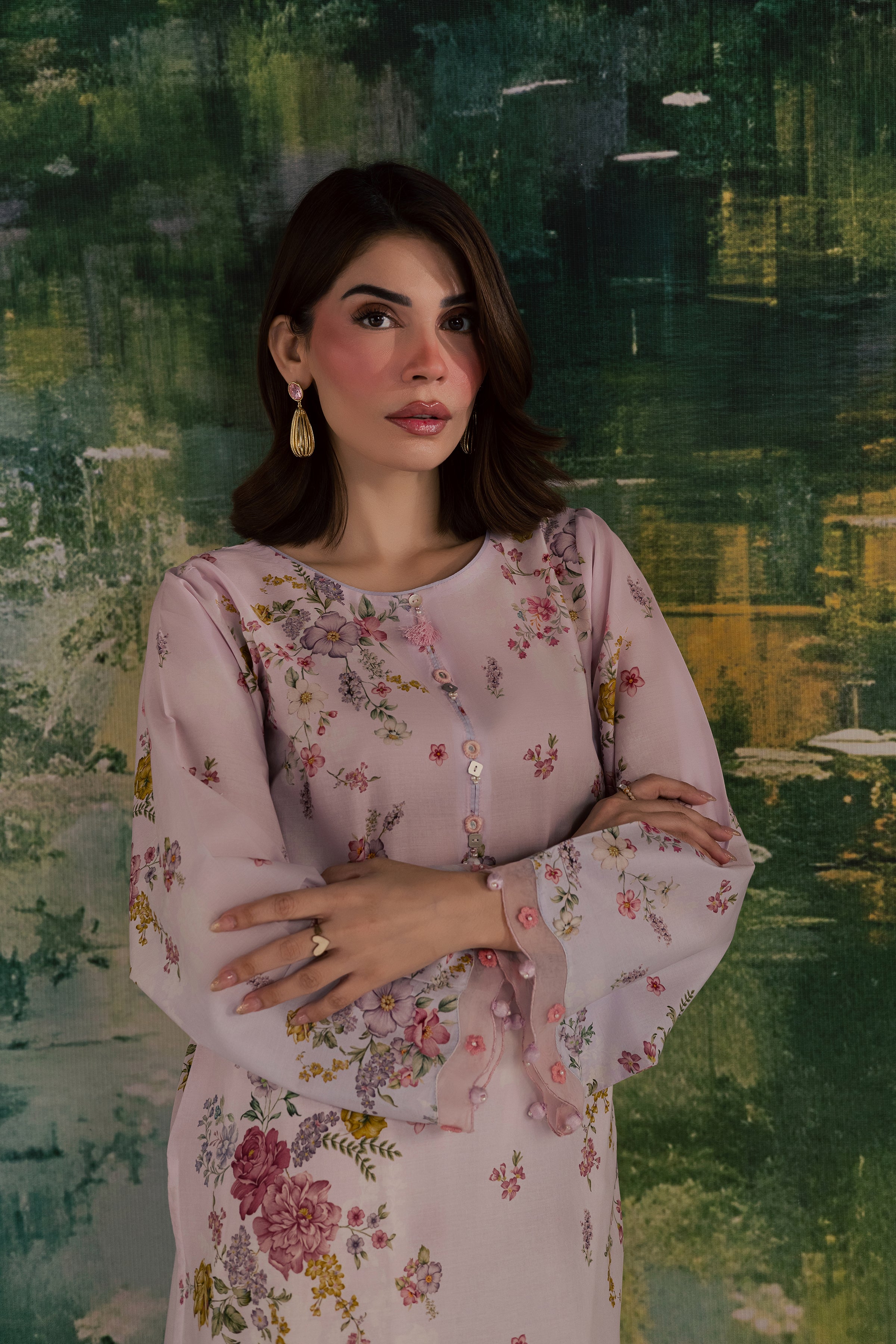 Laurel 2Pc - Printed Lawn Dress BATIKSS26 BATIK XS / Ombre / Lawn-S / Ombre / Lawn-M / Ombre / Lawn-L / Ombre / Lawn-XL / Ombre / Lawn
