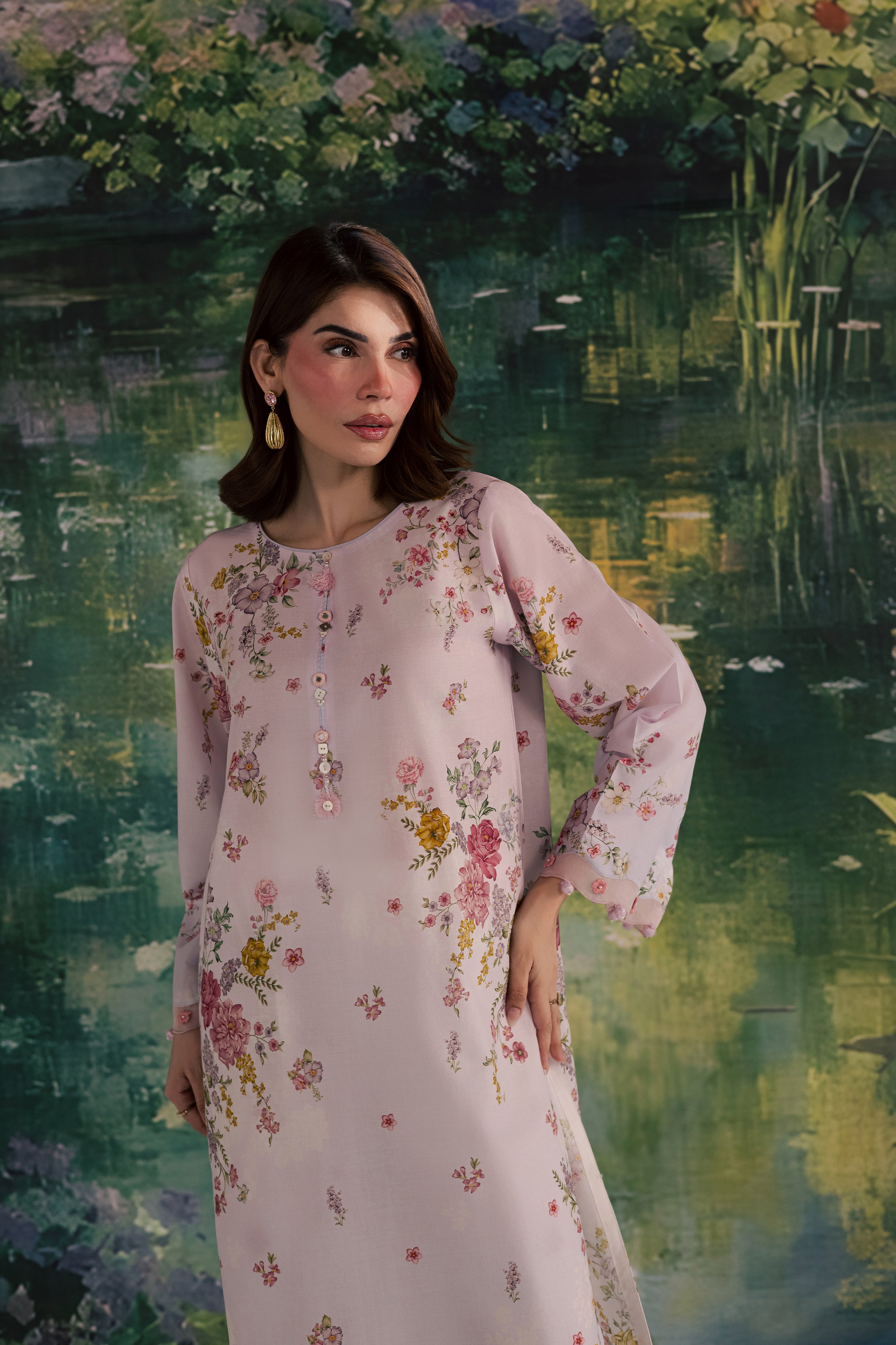 Laurel 2Pc - Printed Lawn Dress BATIKSS26 BATIK XS / Ombre / Lawn-S / Ombre / Lawn-M / Ombre / Lawn-L / Ombre / Lawn-XL / Ombre / Lawn