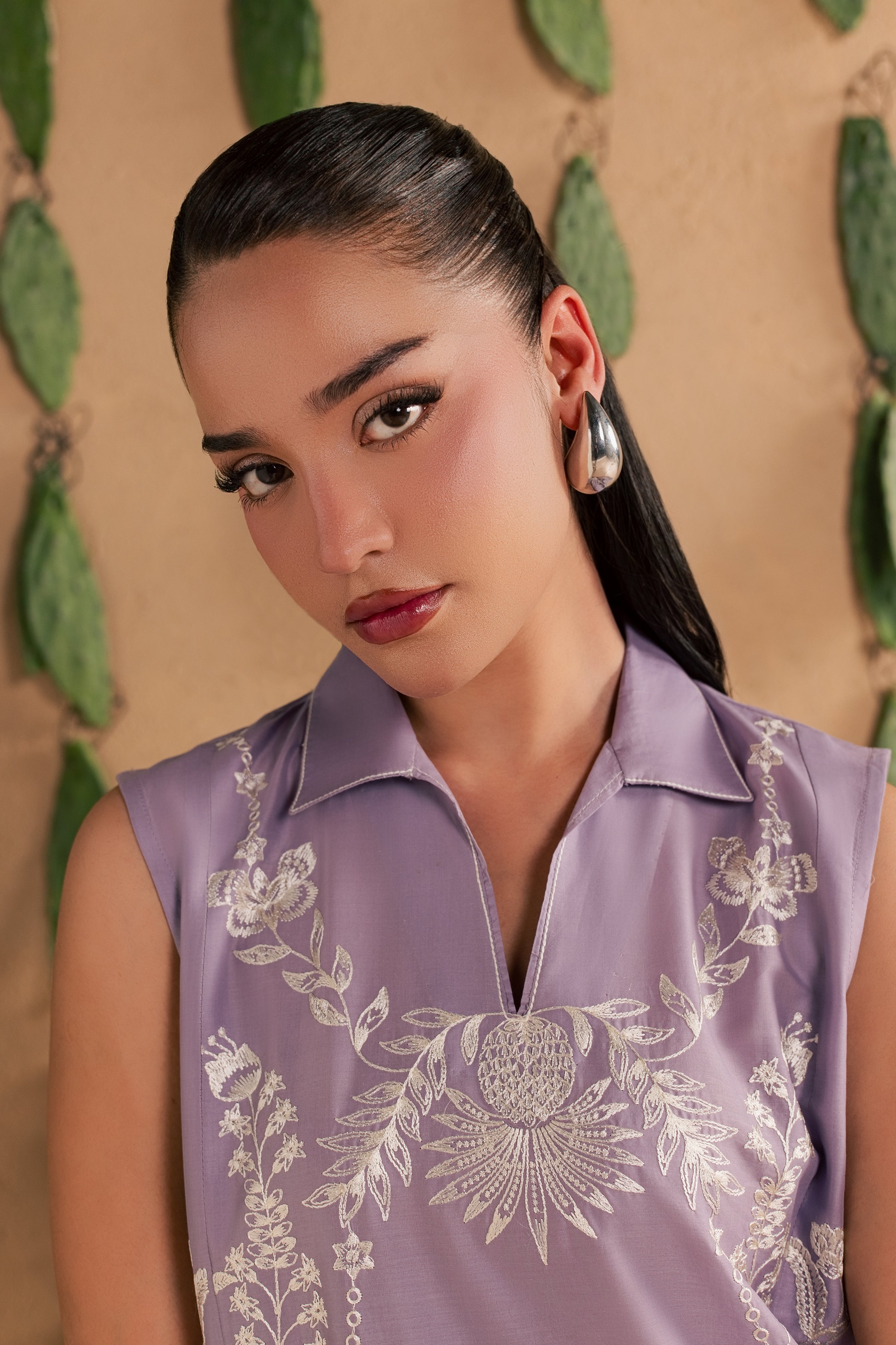 Lilac Kyros 2Pc - Luxury Embroidered Lawn BATIKSS26 BATIK XS / Lilac / Pima Lawn-S / Lilac / Pima Lawn-M / Lilac / Pima Lawn-L / Lilac / Pima Lawn-XL / Lilac / Pima Lawn
