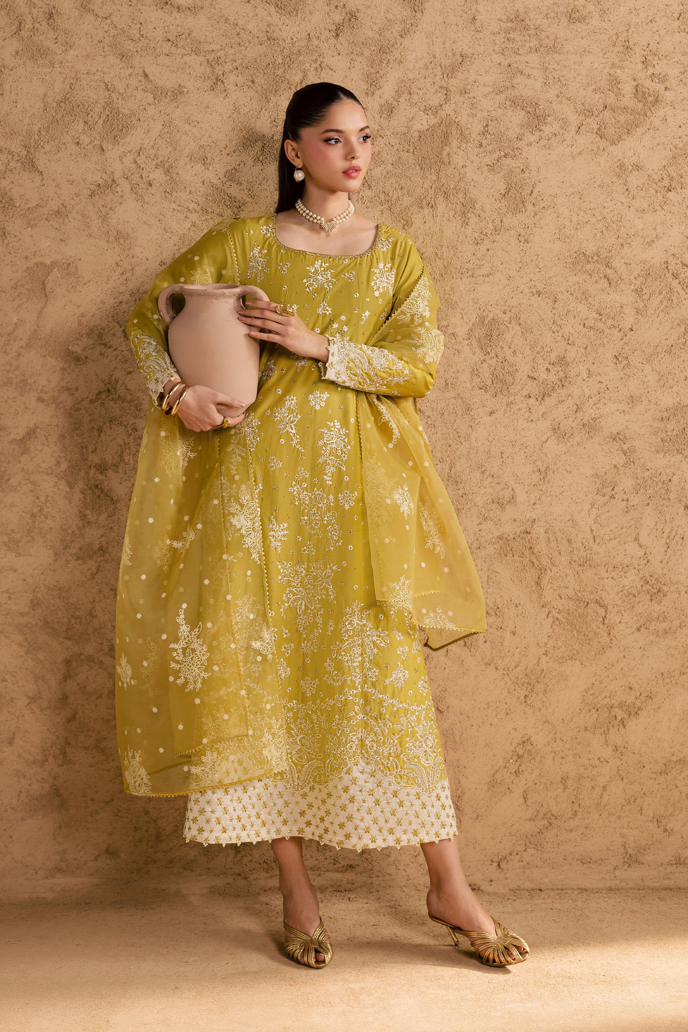 Limylime 3Pc - Festive Eid Pret BATIKEID2026 BATIK XS / Lime / Giza-S / Lime / Giza-M / Lime / Giza-L / Lime / Giza-XL / Lime / Giza