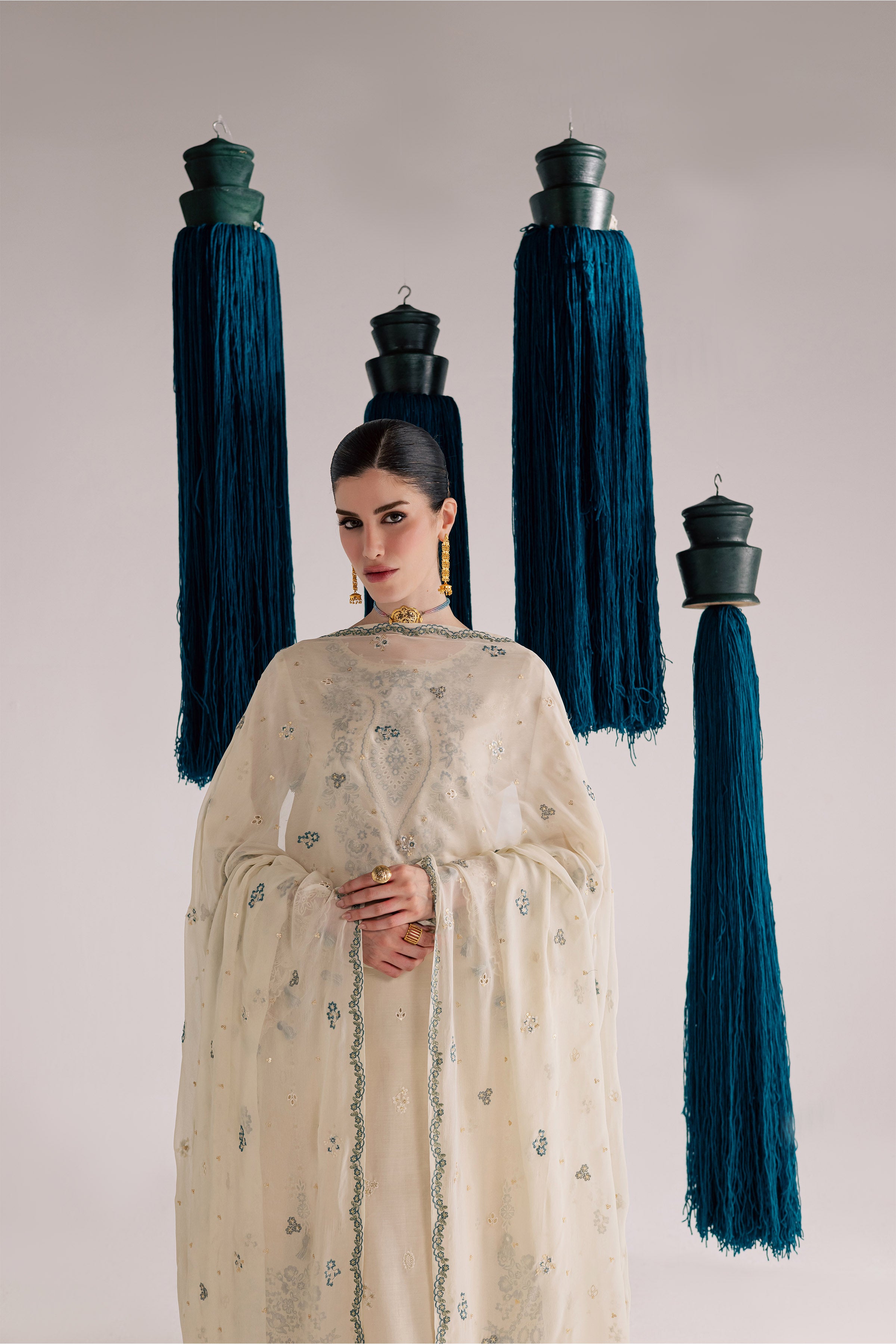 Mana 3Pc - Festive Eid Pret BATIKSS26 BATIK XS / Ivory / Pima Lawn-S / Ivory / Pima Lawn-M / Ivory / Pima Lawn-L / Ivory / Pima Lawn-XL / Ivory / Pima Lawn