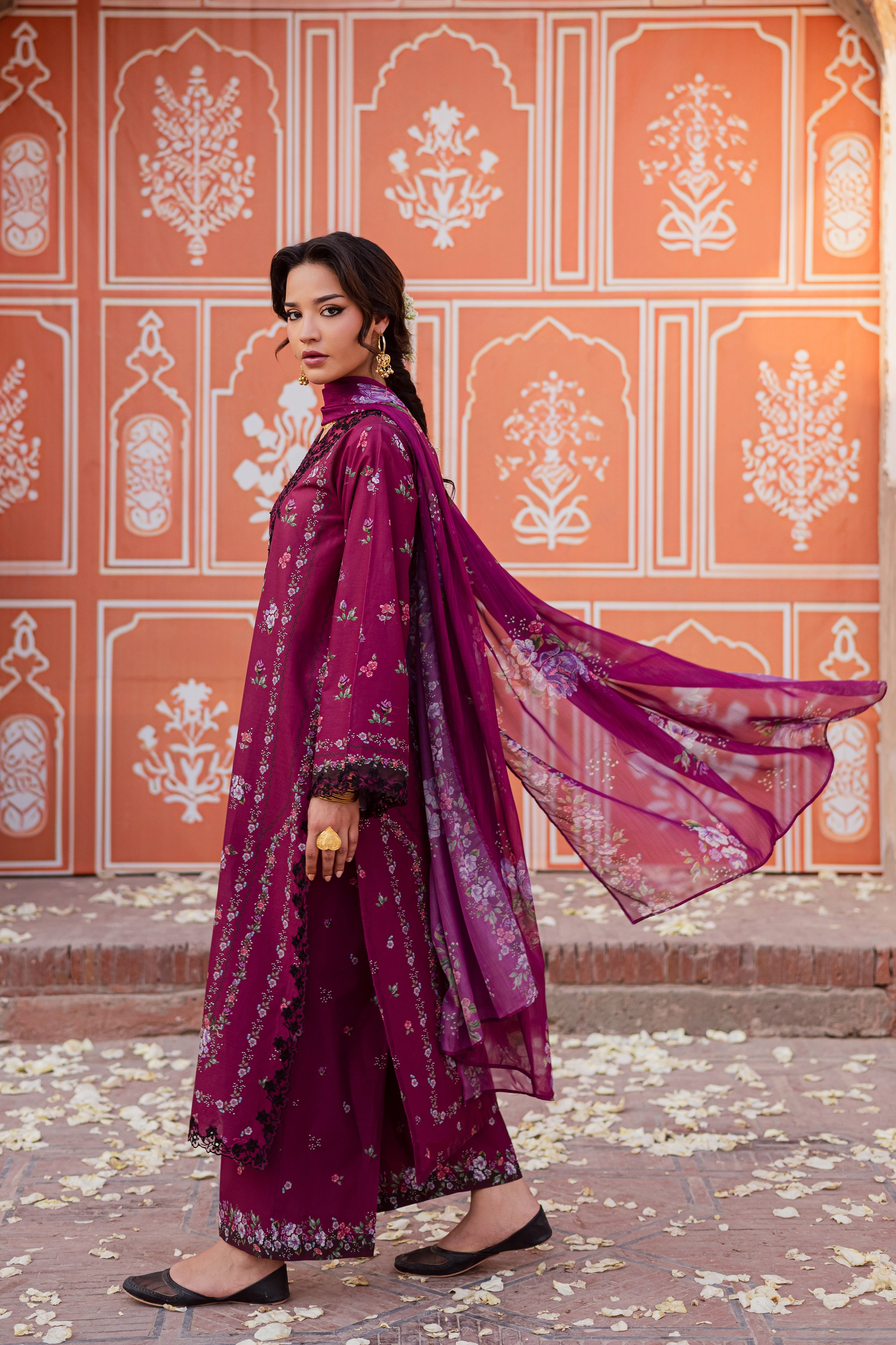 Maren 3Pc - Festive Eid Prints BATIKEID2026 BATIK XS / Pink / Lawn-S / Pink / Lawn-M / Pink / Lawn-L / Pink / Lawn-XL / Pink / Lawn