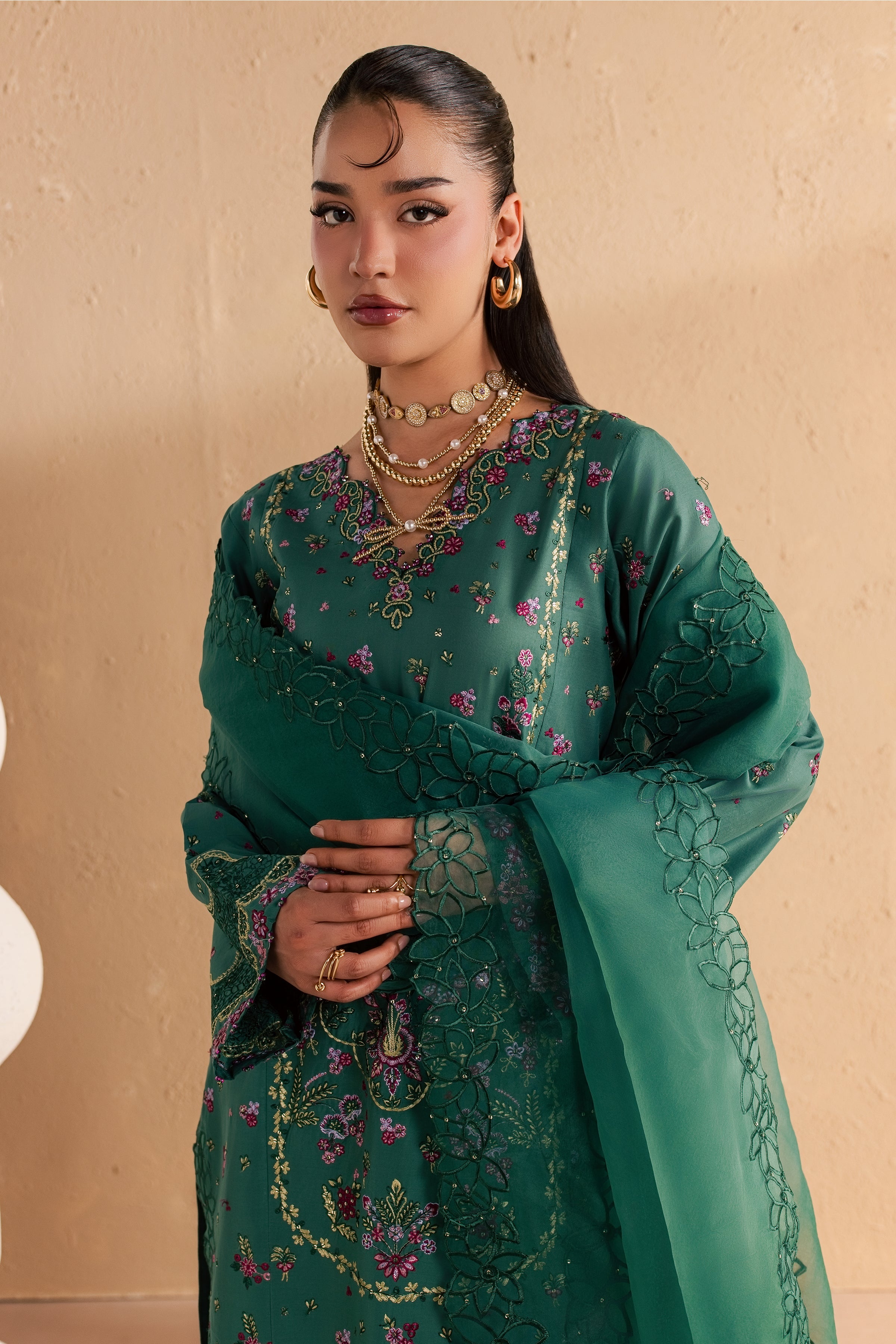 Marvi 3Pc - Festive Embroidered Lawn BATIKSS26 BATIK XS / Antique Green / Pima Lawn-S / Antique Green / Pima Lawn-M / Antique Green / Pima Lawn-L / Antique Green / Pima Lawn-XL / Antique Green / Pima Lawn