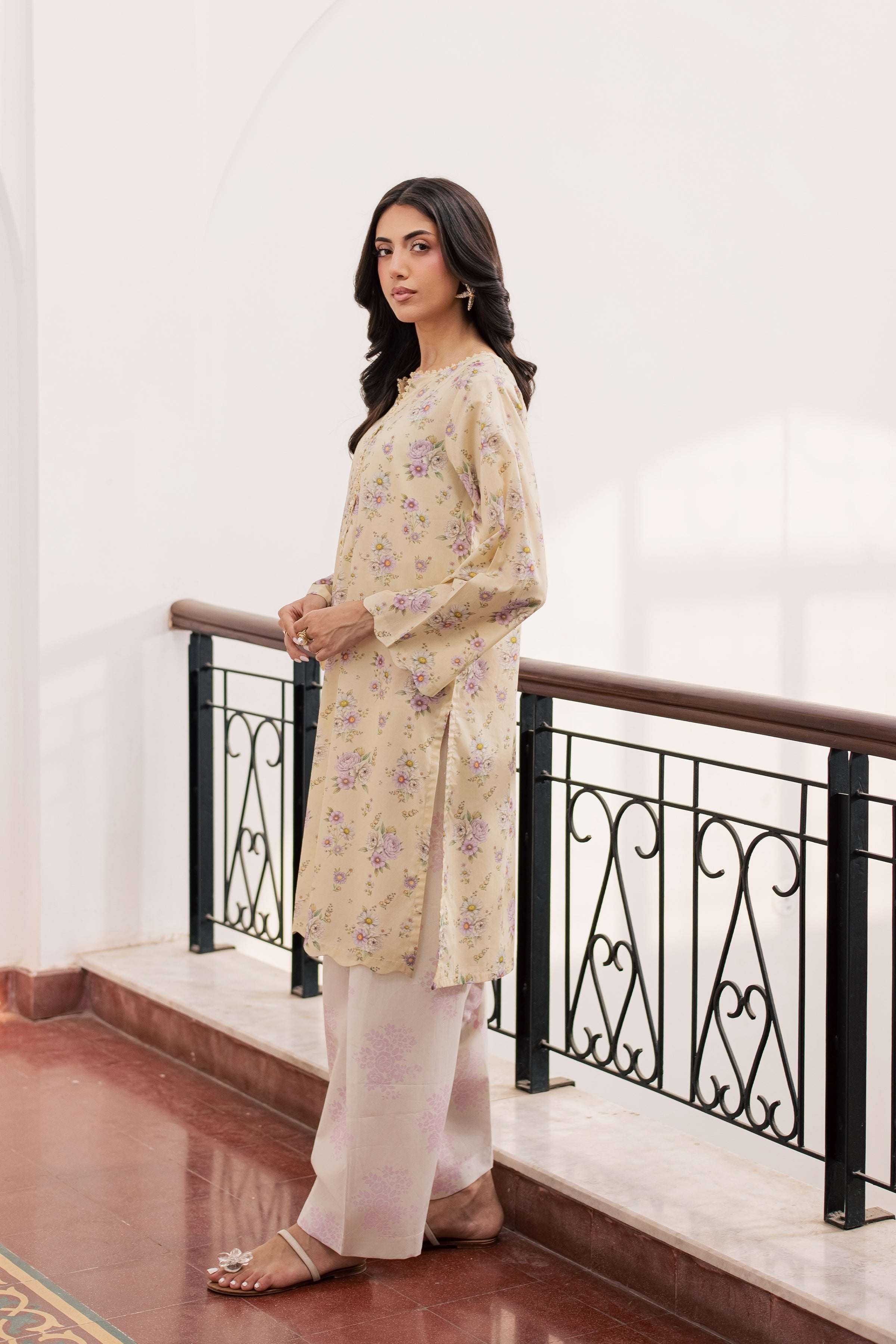 Minho 2Pc - Printed Lawn Dress BATIKSS26 BATIK XS / Yellow / Lawn-S / Yellow / Lawn-M / Yellow / Lawn-L / Yellow / Lawn-XL / Yellow / Lawn