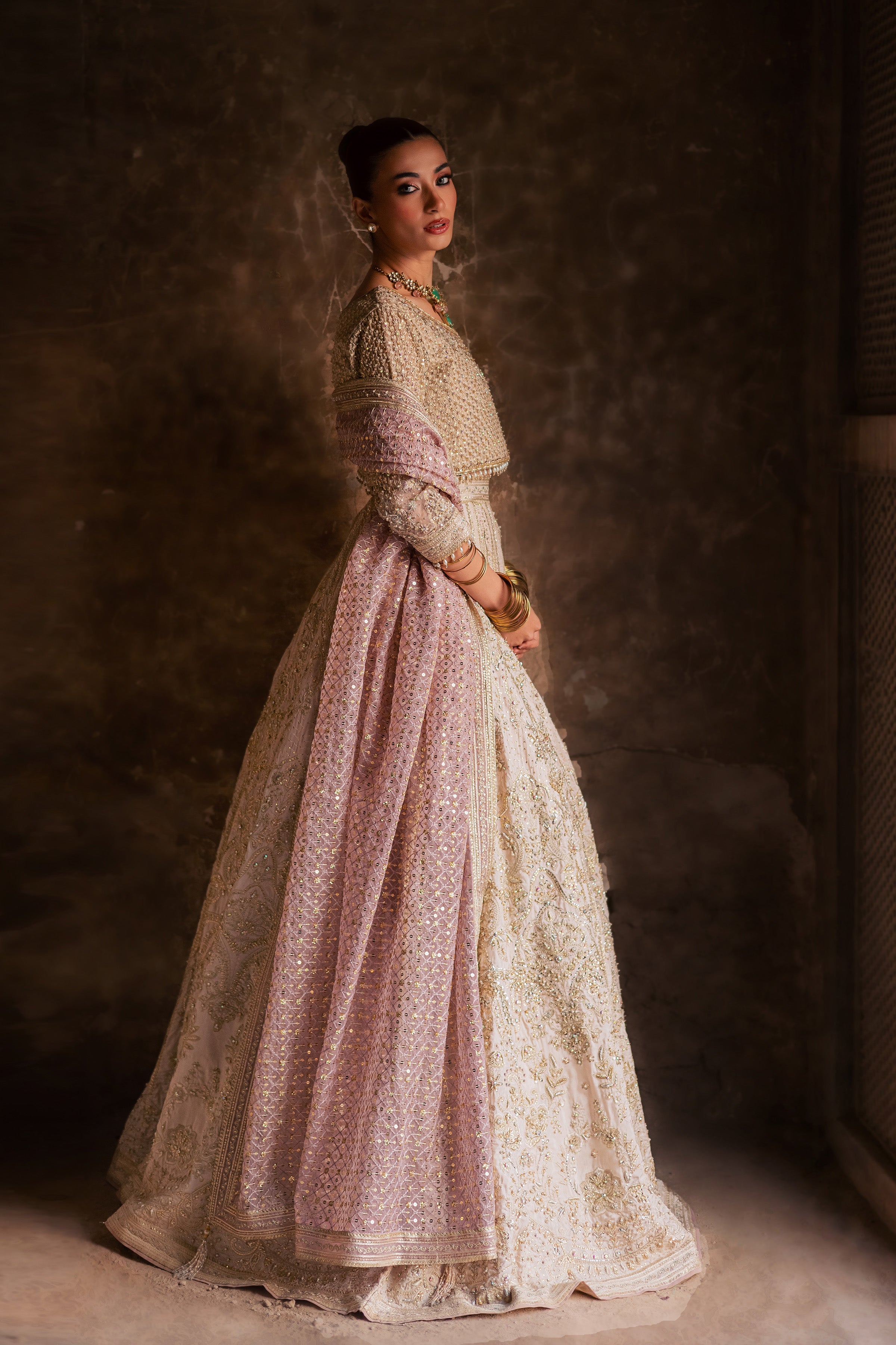 Miray 3Pc - Bridal Dres BATIKSTUDIO2025 BATIK S / Pearl White / Raw Silk-M / Pearl White / Raw Silk-L / Pearl White / Raw Silk